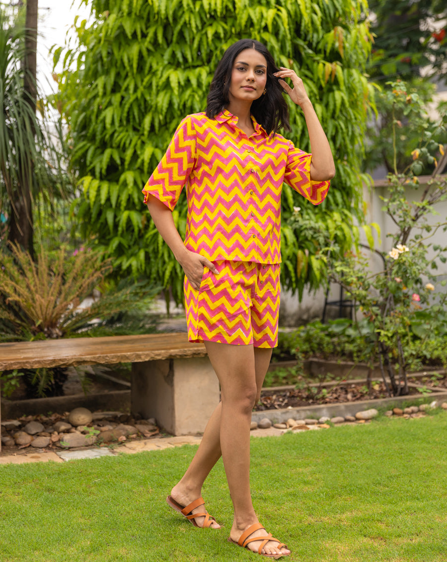 Candy Shortees - Soft Cotton Shirt & Shorts Set
