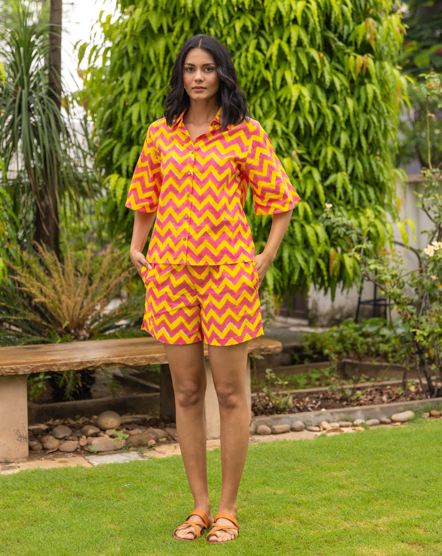 Candy Shortees - Soft Cotton Shirt & Shorts Set