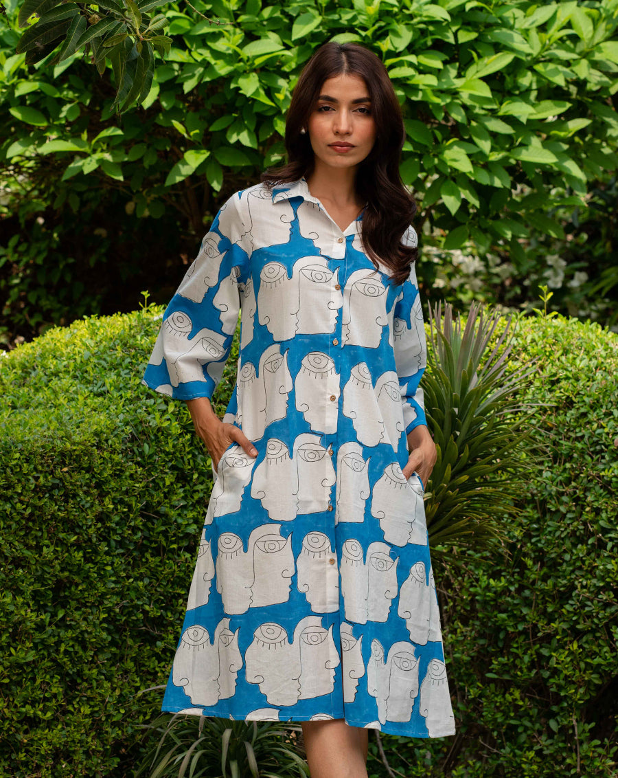 Chehre Soft Cotton Belt Dress
