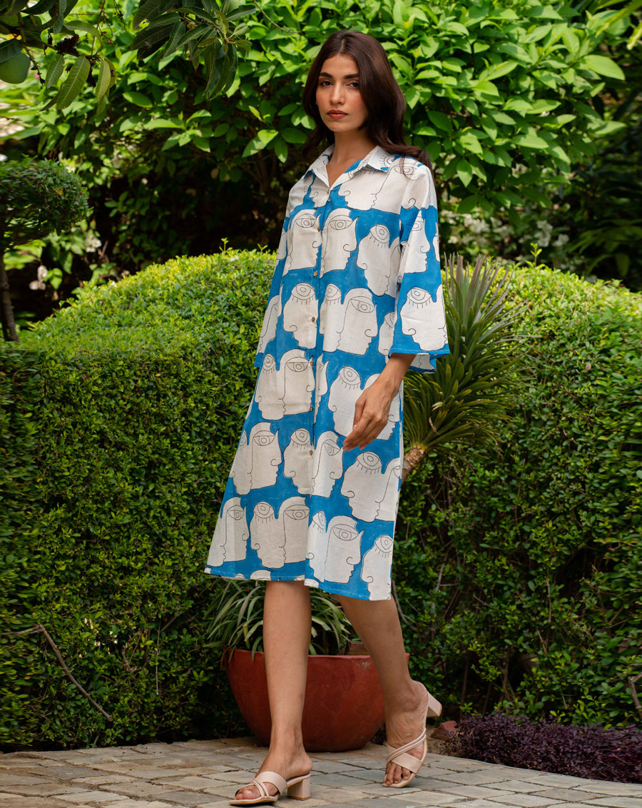Chehre Soft Cotton Belt Dress