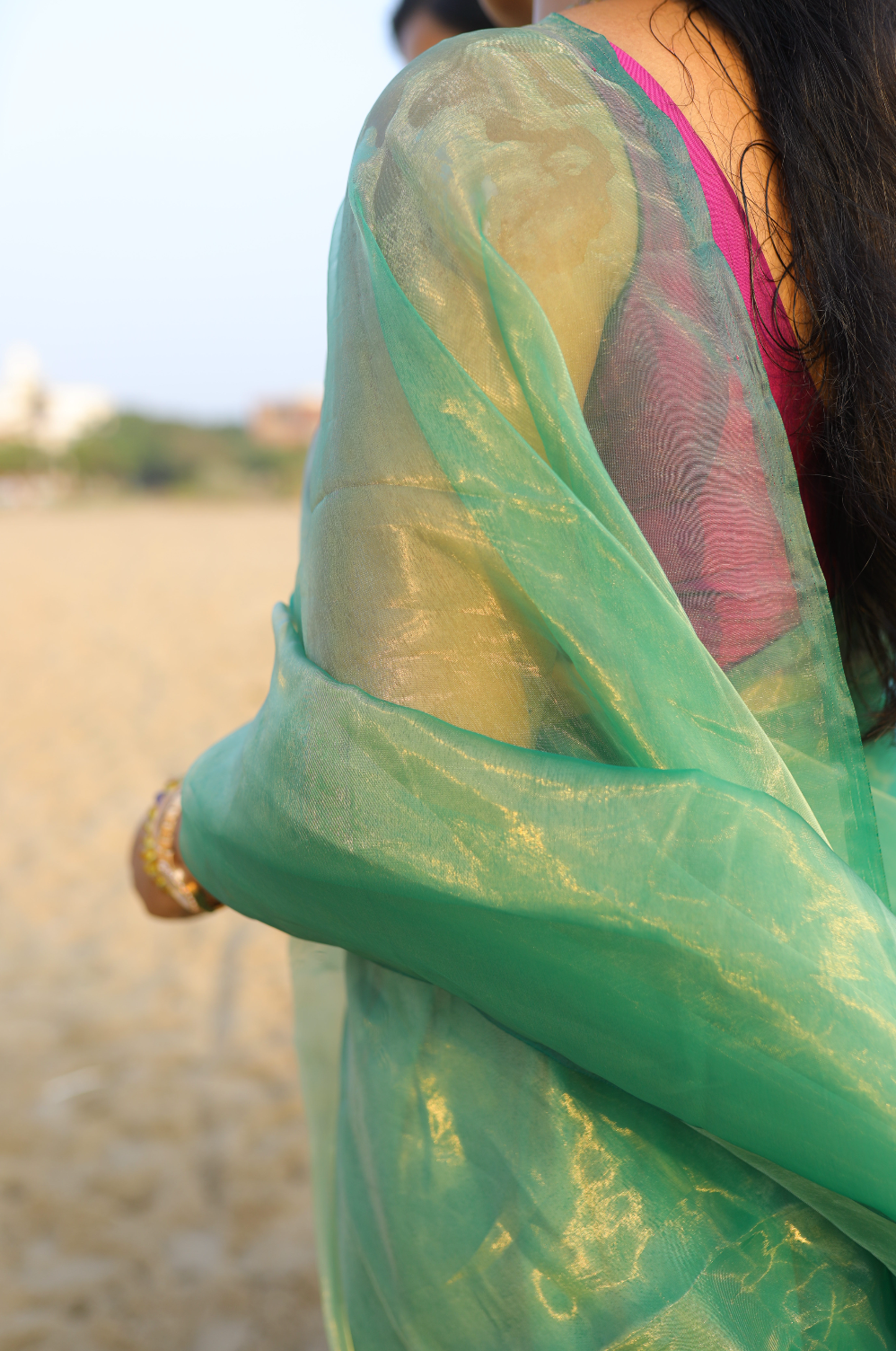 Lush Aura Organza Saree