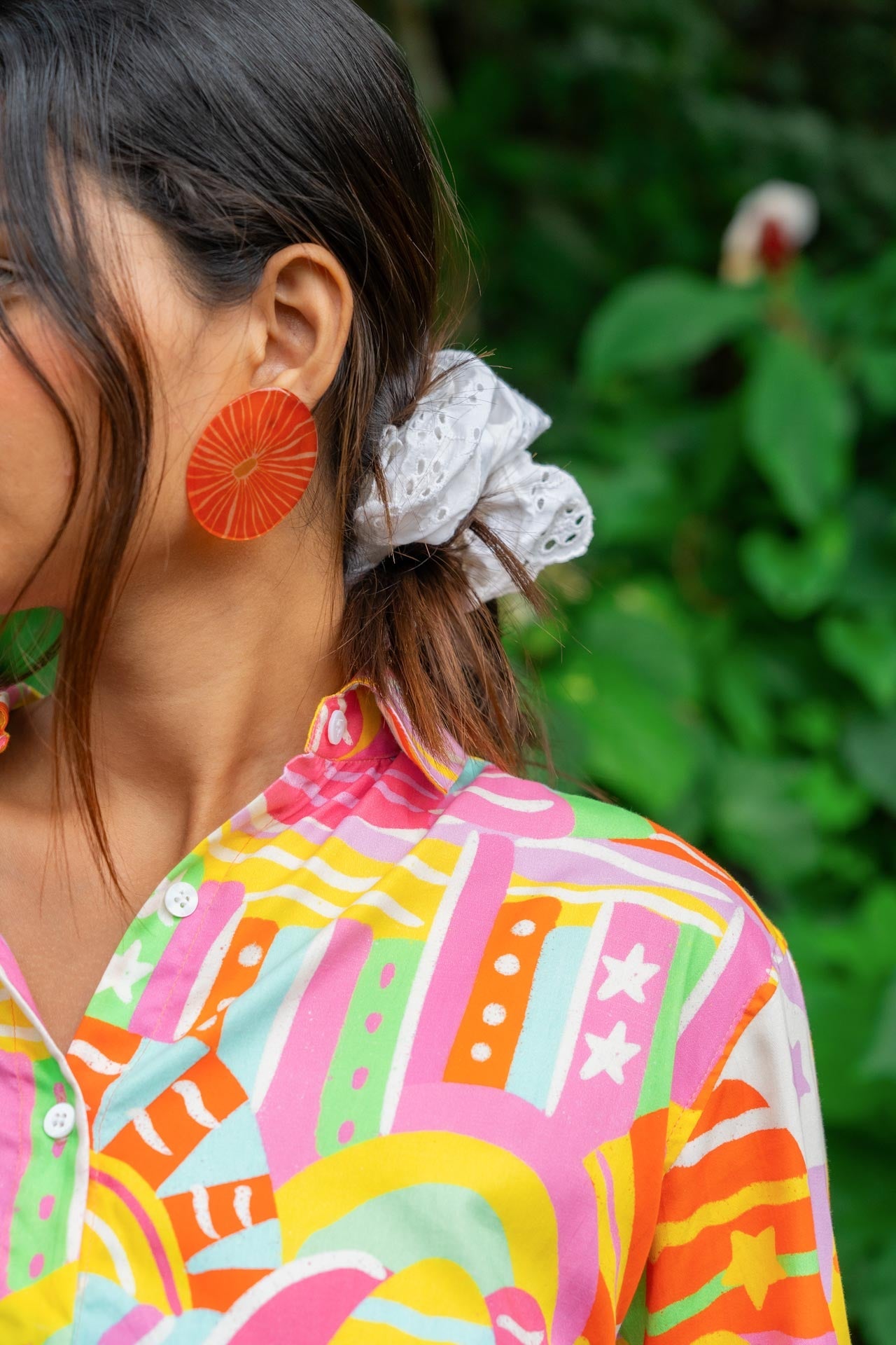 Summer Sorbet Oversized Cotton Shirt