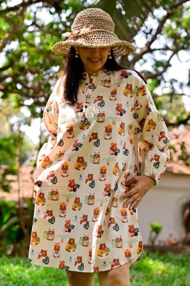 Garden Bears Susegad Shirt Dress