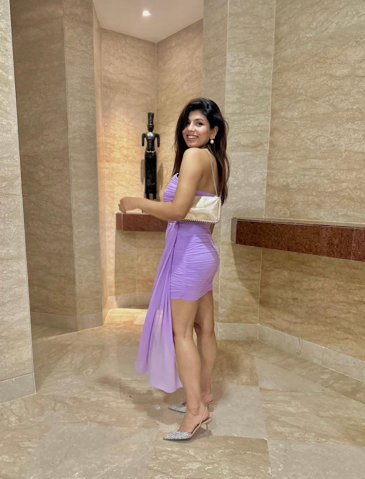 Dreamy Drape Padded Dress
