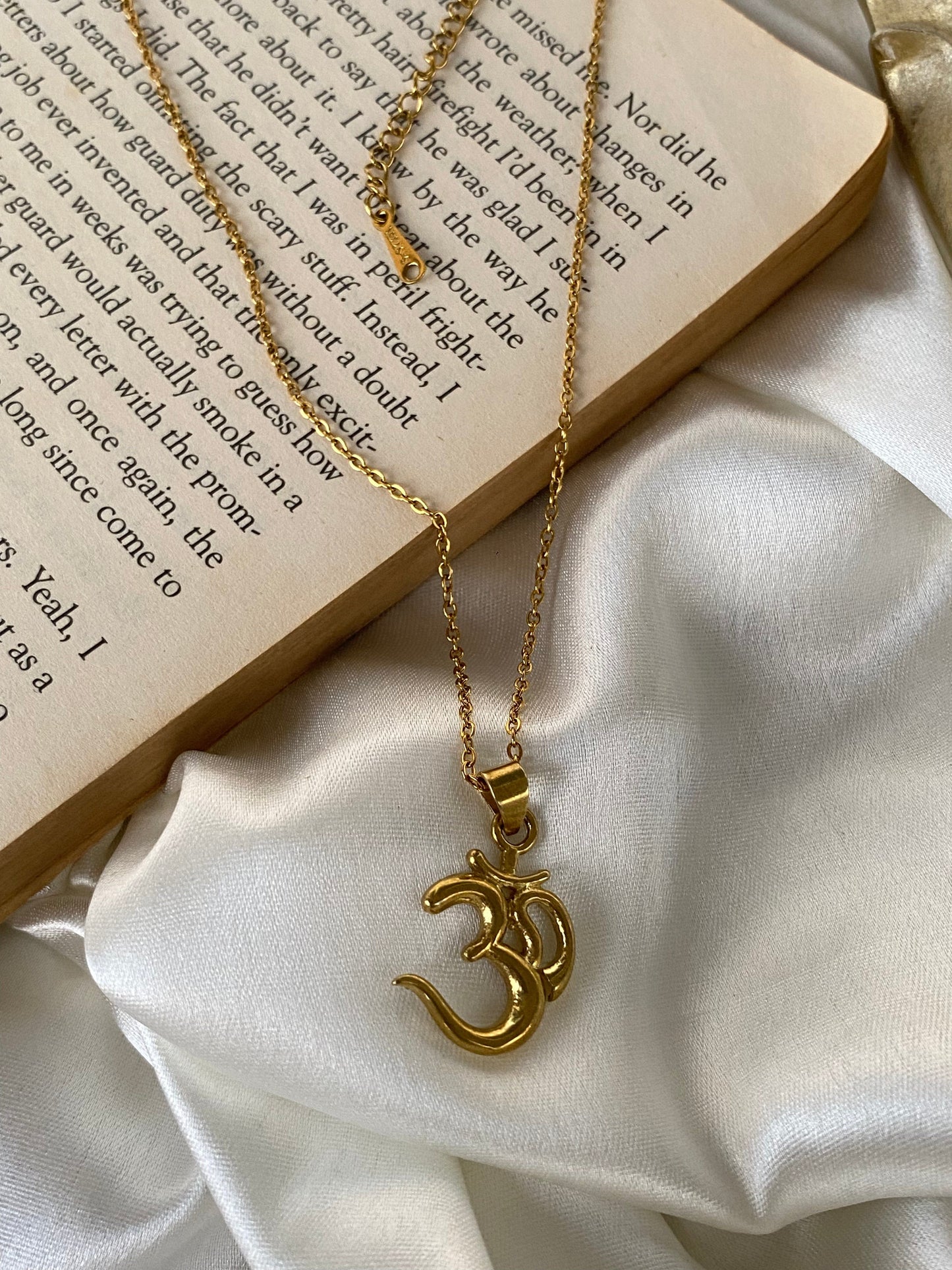 Om Spiritual Brass with Anti Tarnish Pendant