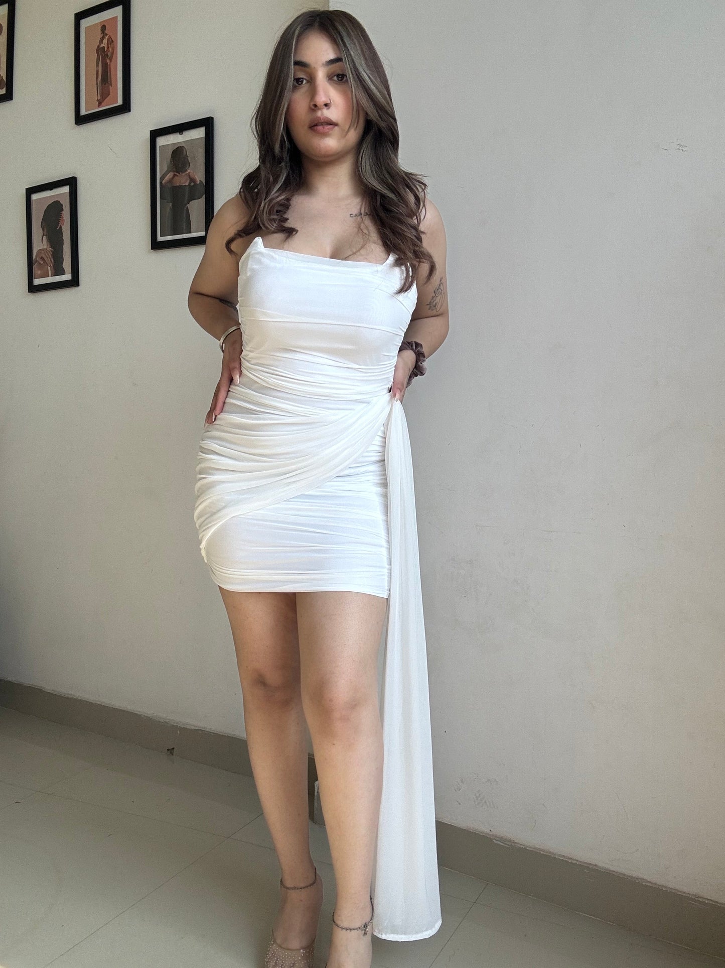 Dreamy Drape Padded Dress