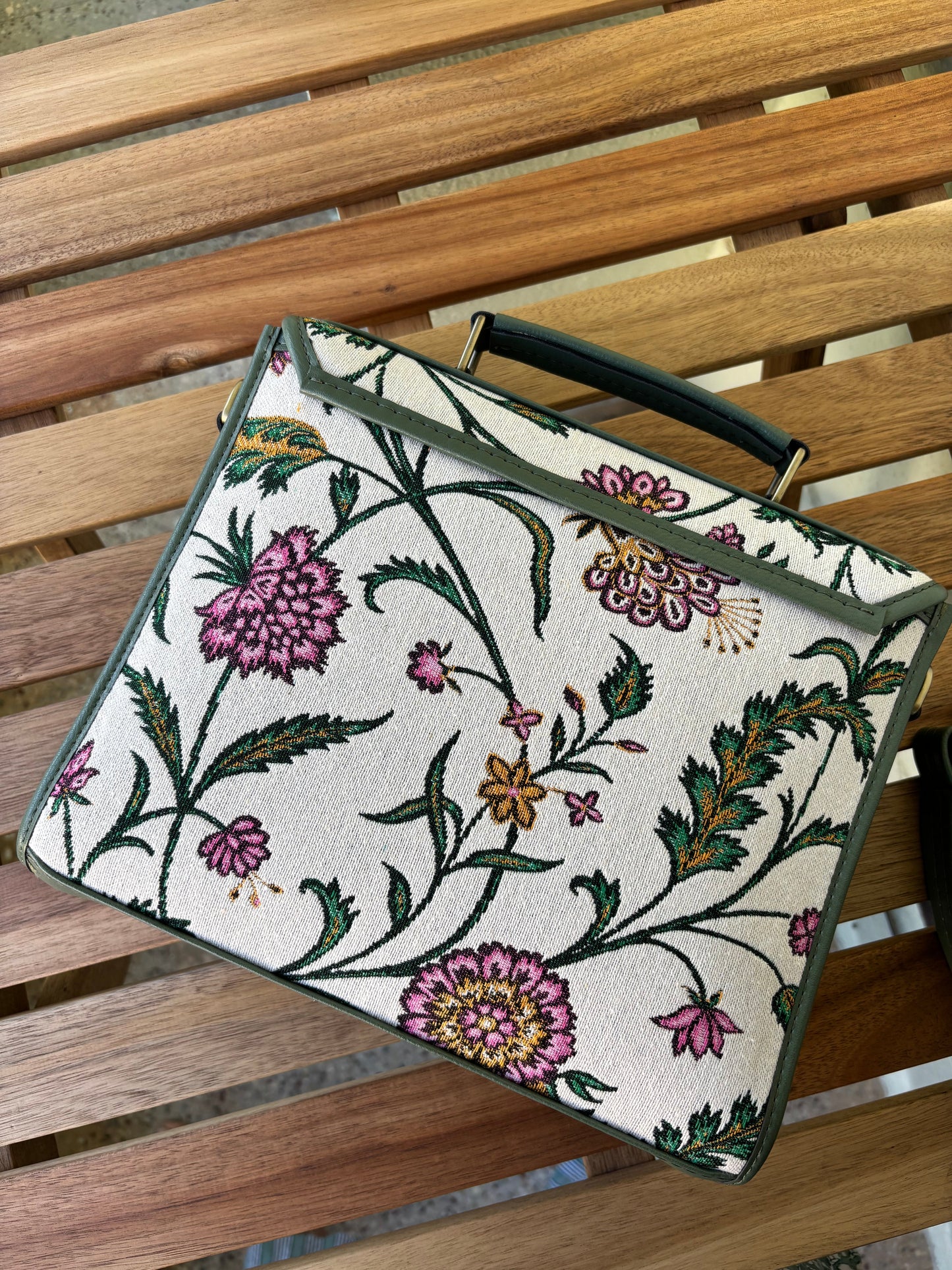 Meadow Bloom Handcrafted Saddle Bag