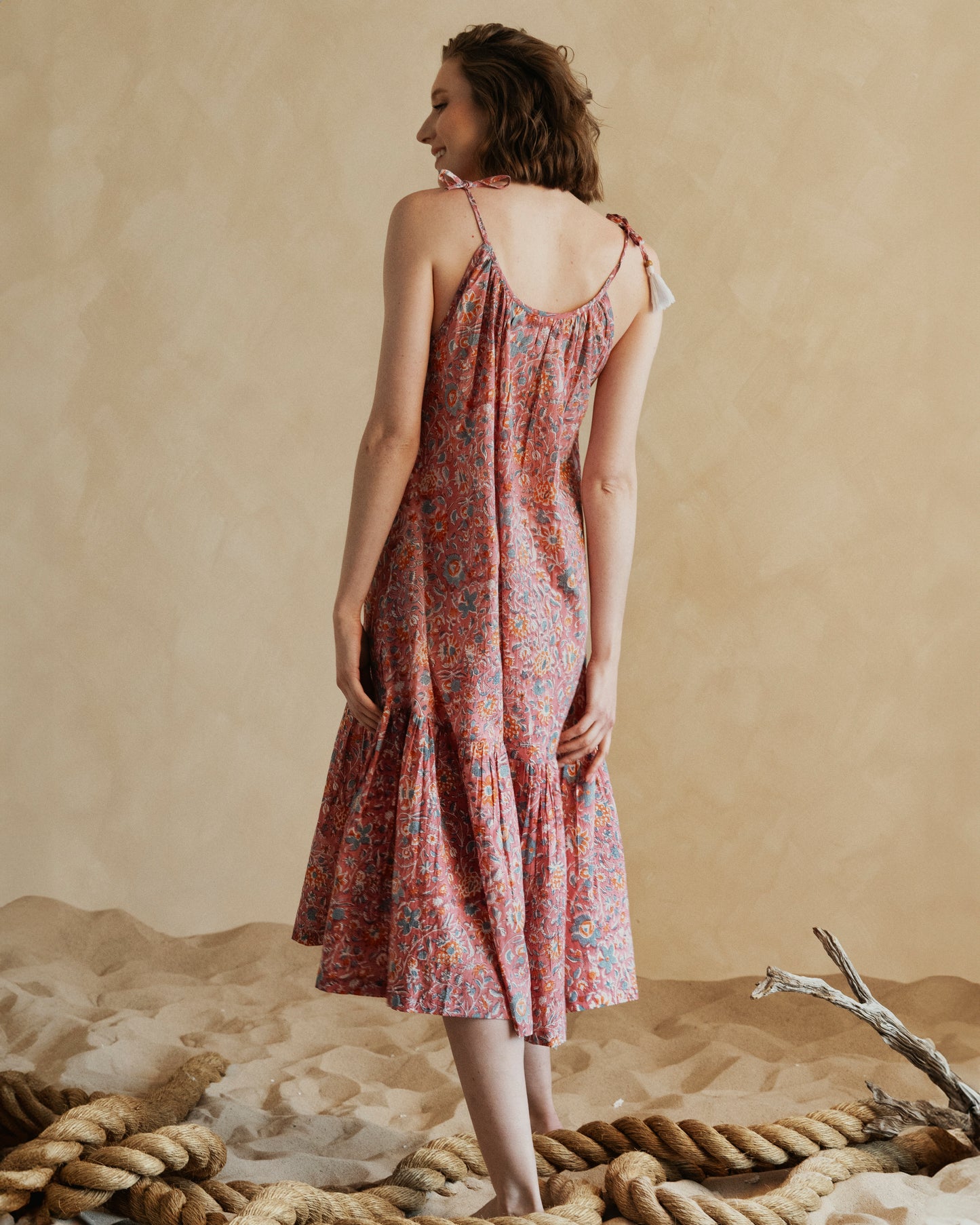 Pink Strap Maxi Dress