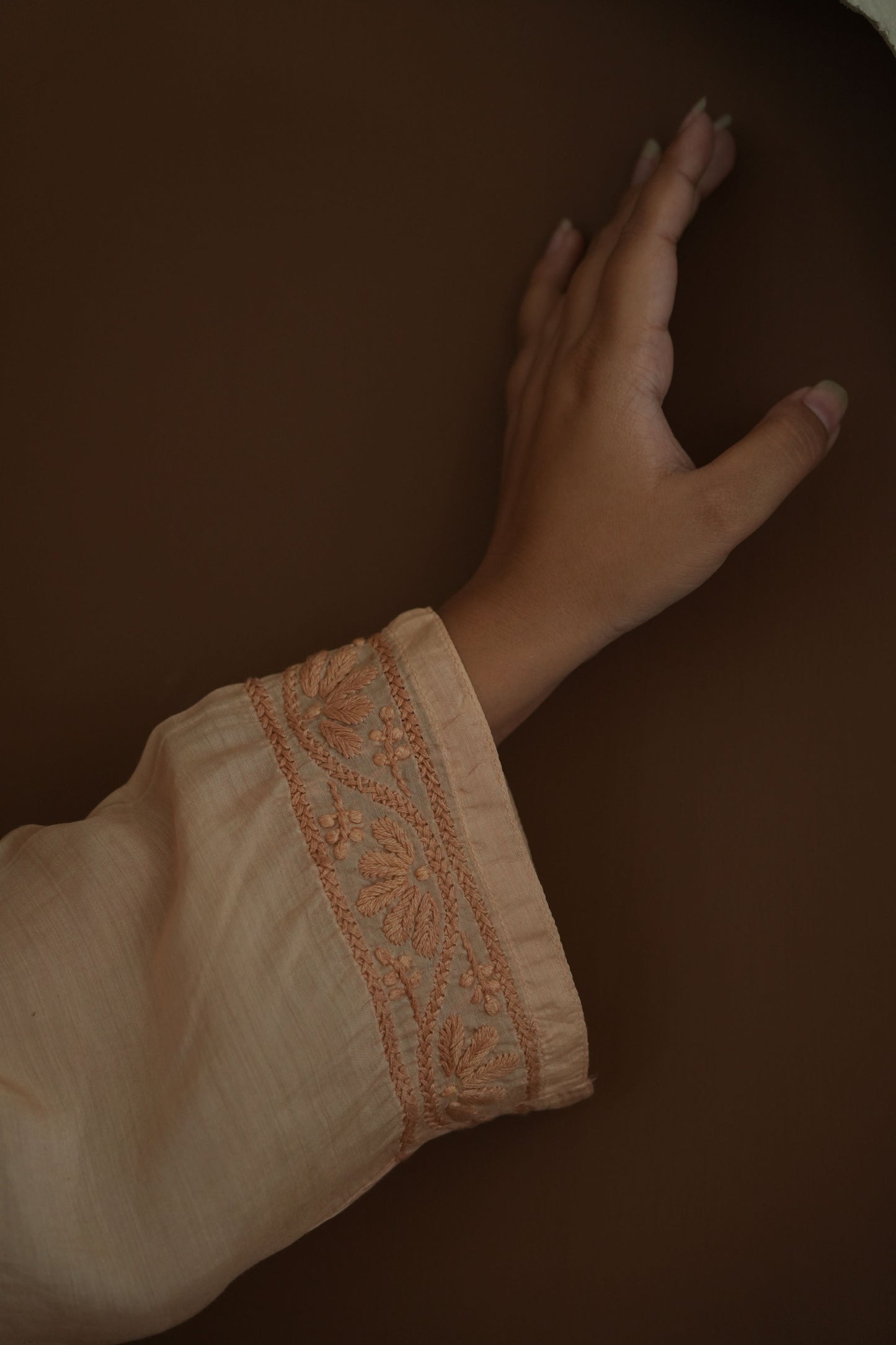 Hayat Chikankari Muslin Silk 3 Piece Set