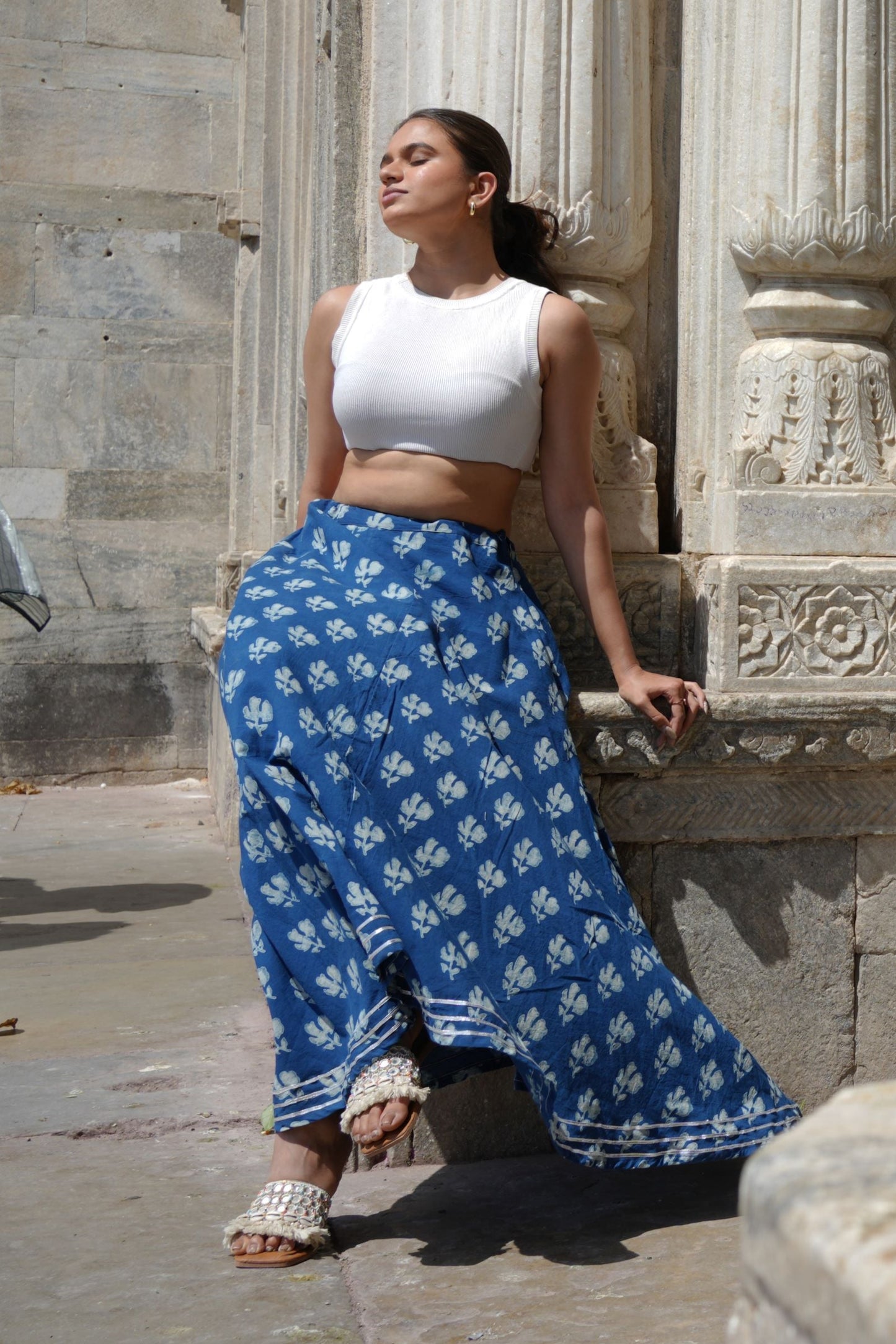 Printed Long Skirt