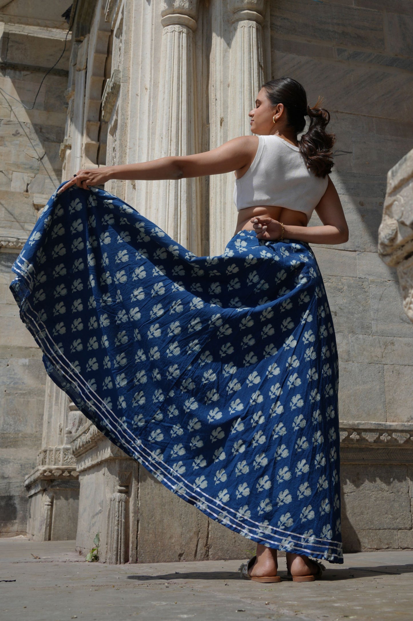 Printed Long Skirt