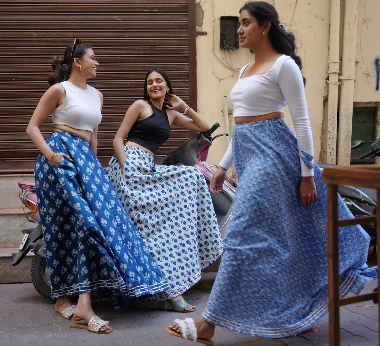 Printed Long Skirt