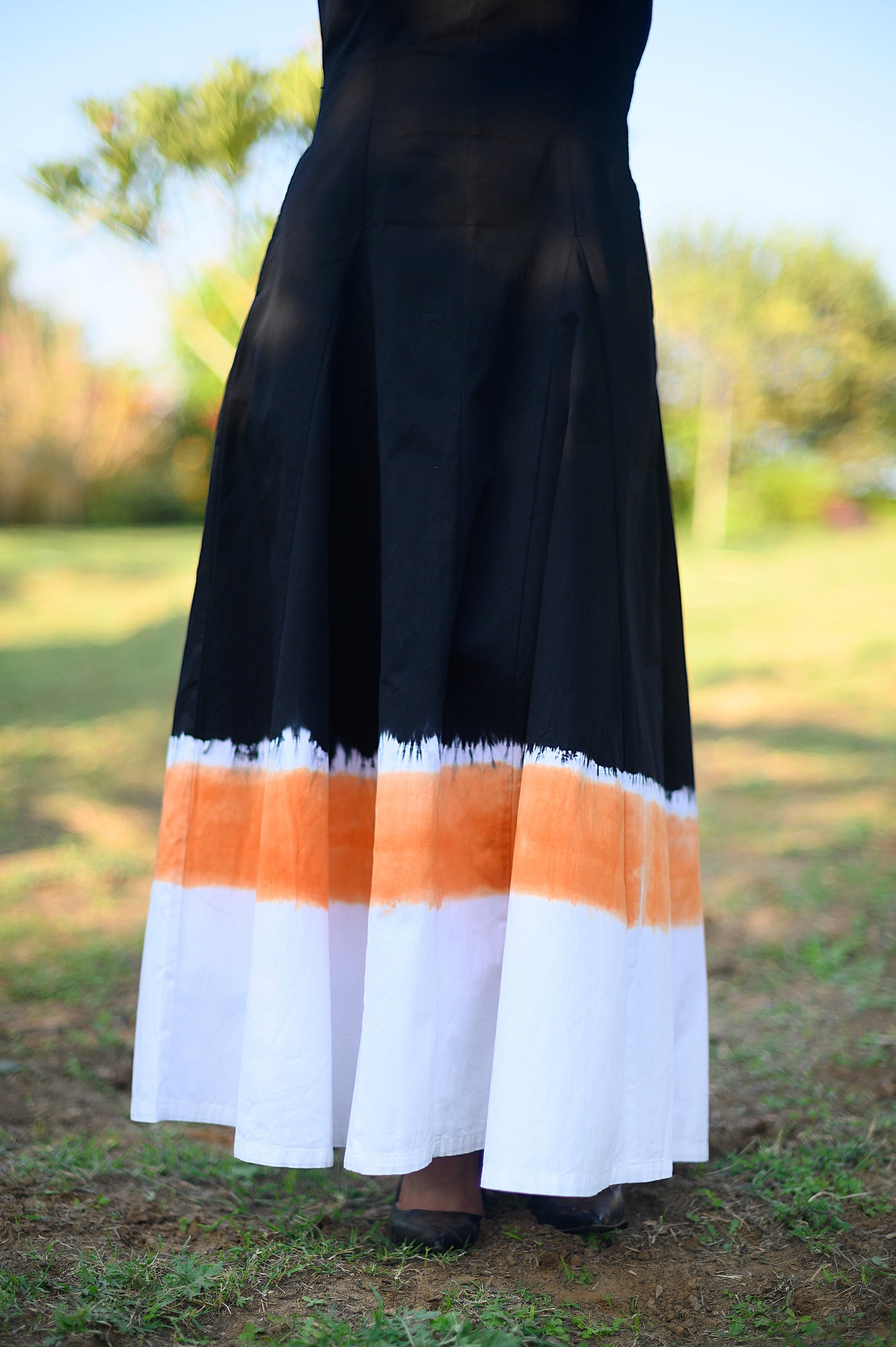 Asuka Black Twill Dress