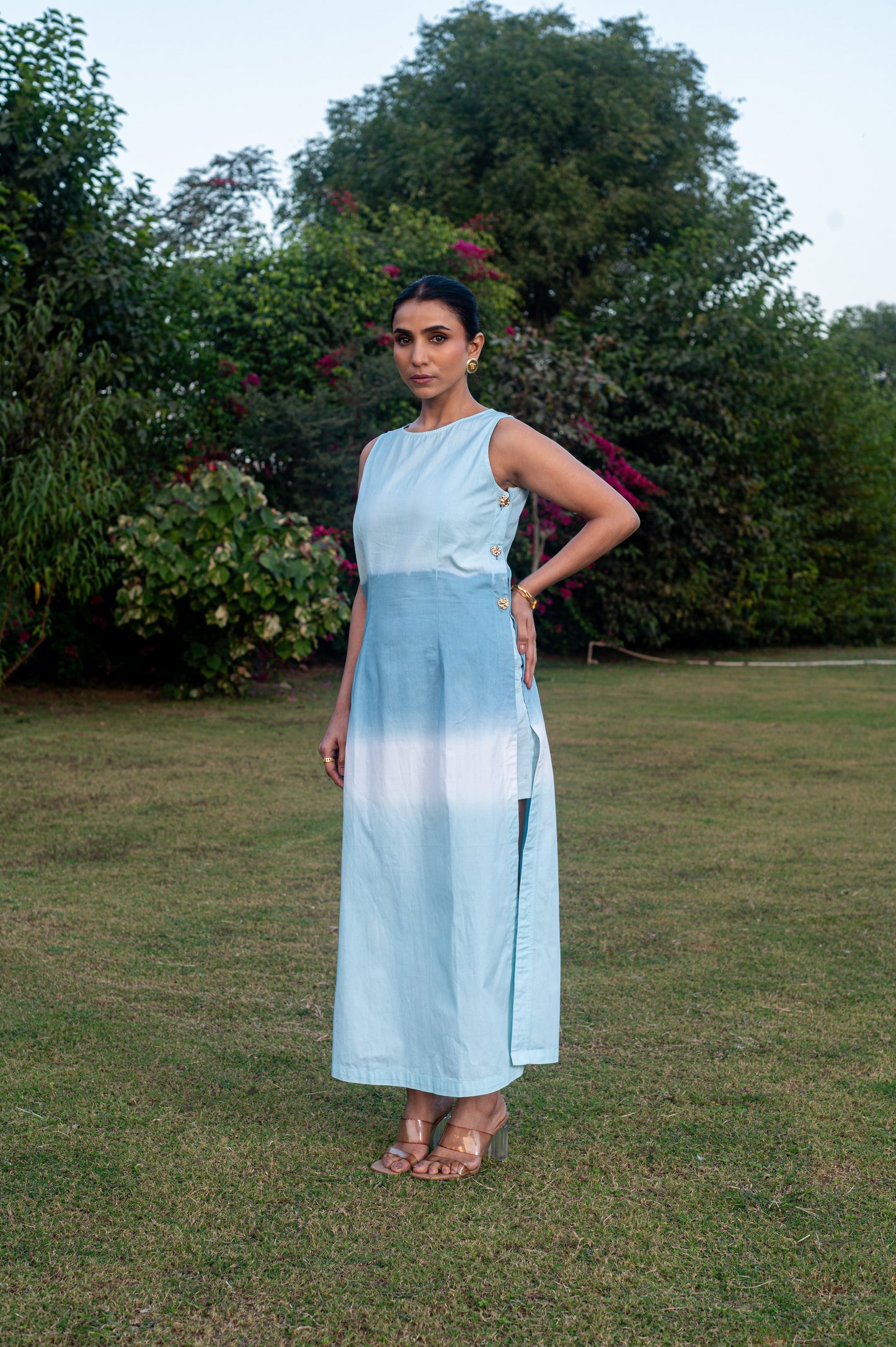 Yesha Blue Ombre Dress