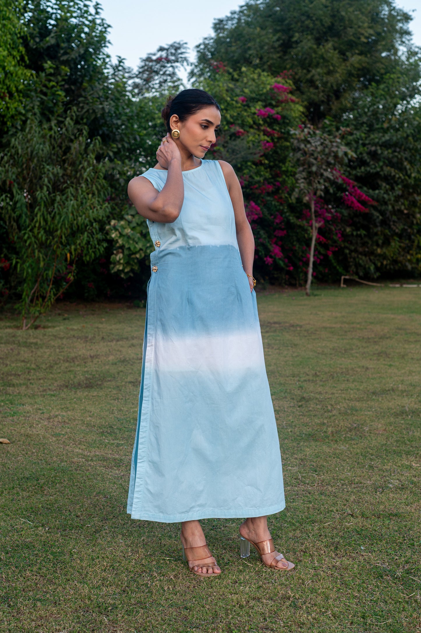 Yesha Blue Ombre Dress