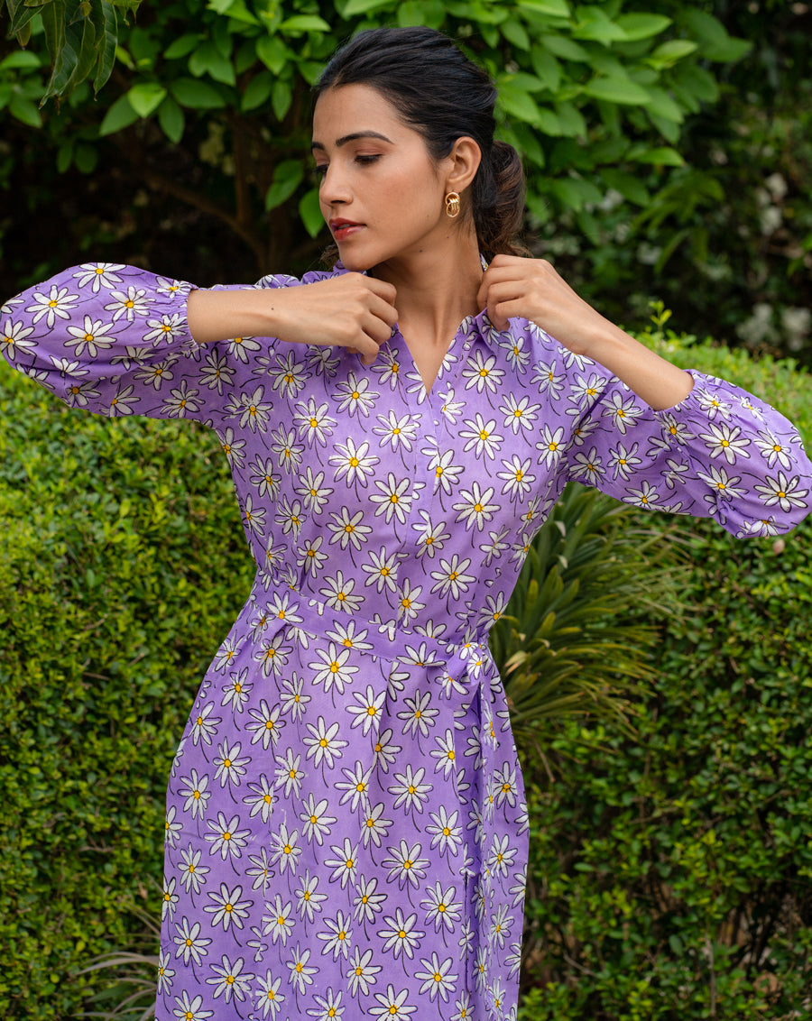 Whoopsie Daisy Soft Cotton Belt Dress