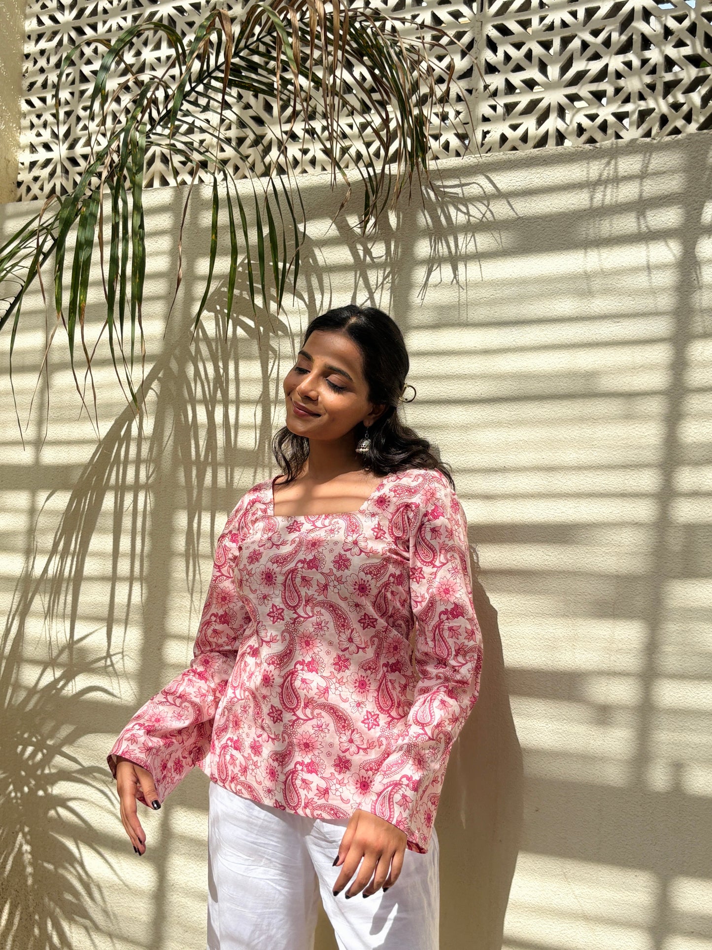 Rosemilli Floral Print Cotton Kurti