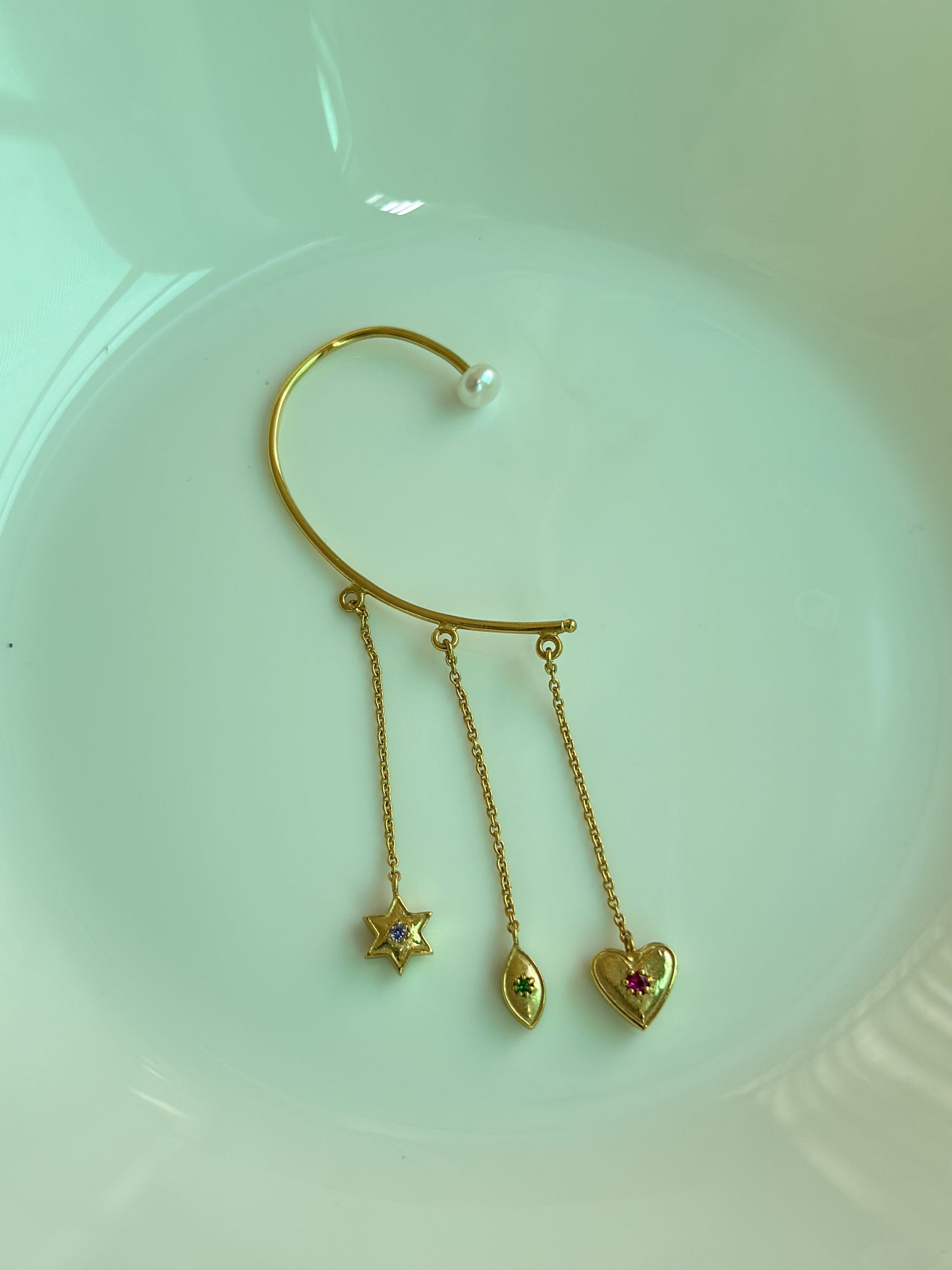 Life Gemstones Earcuff