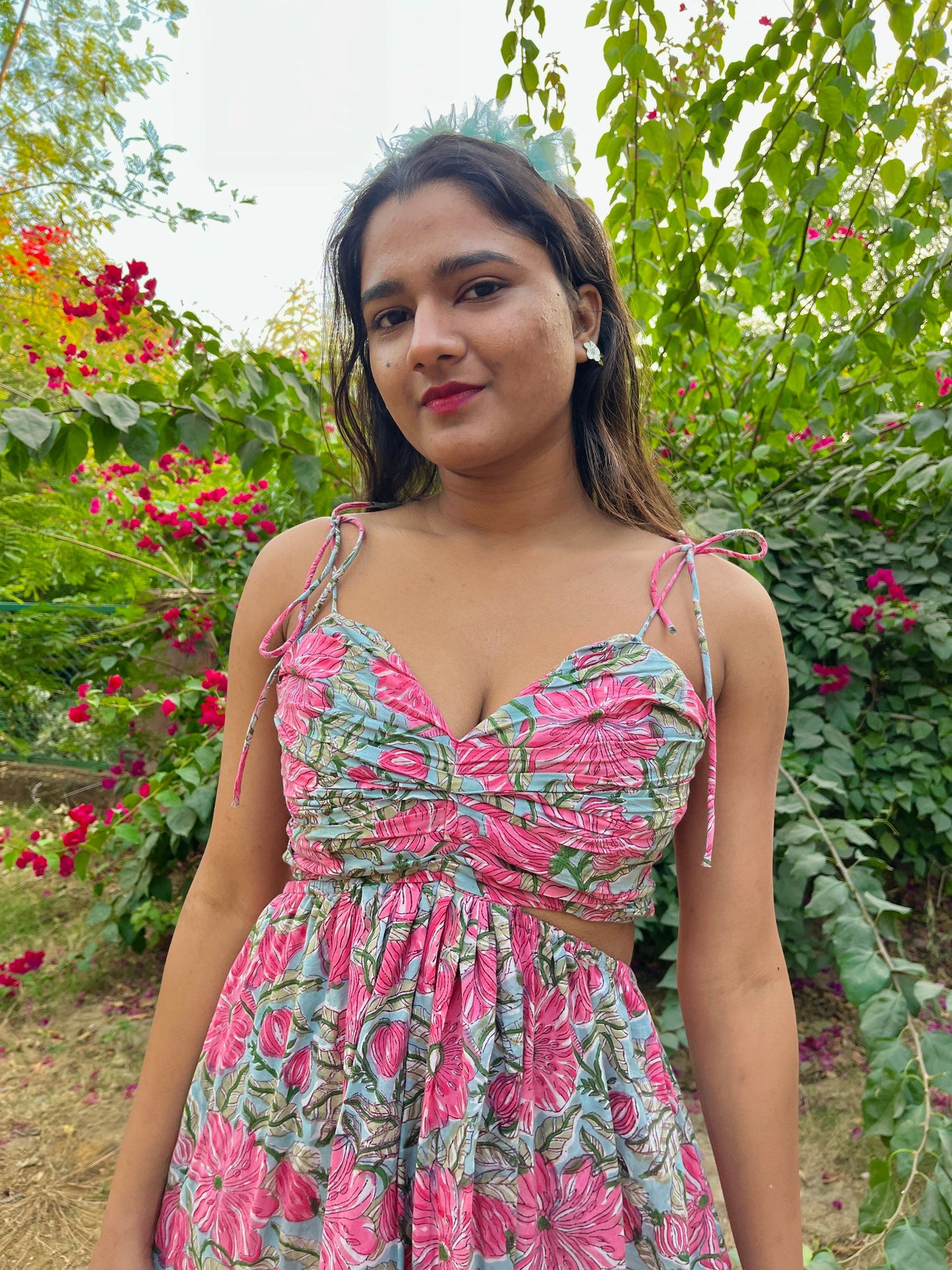 Serene Printed Long Dress