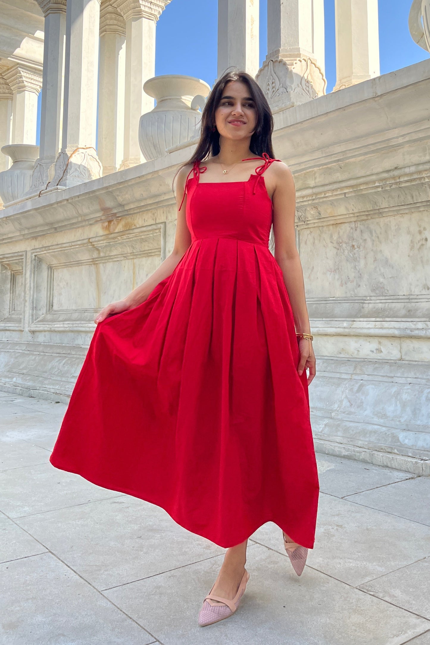 Scarlet Red Corset Dress