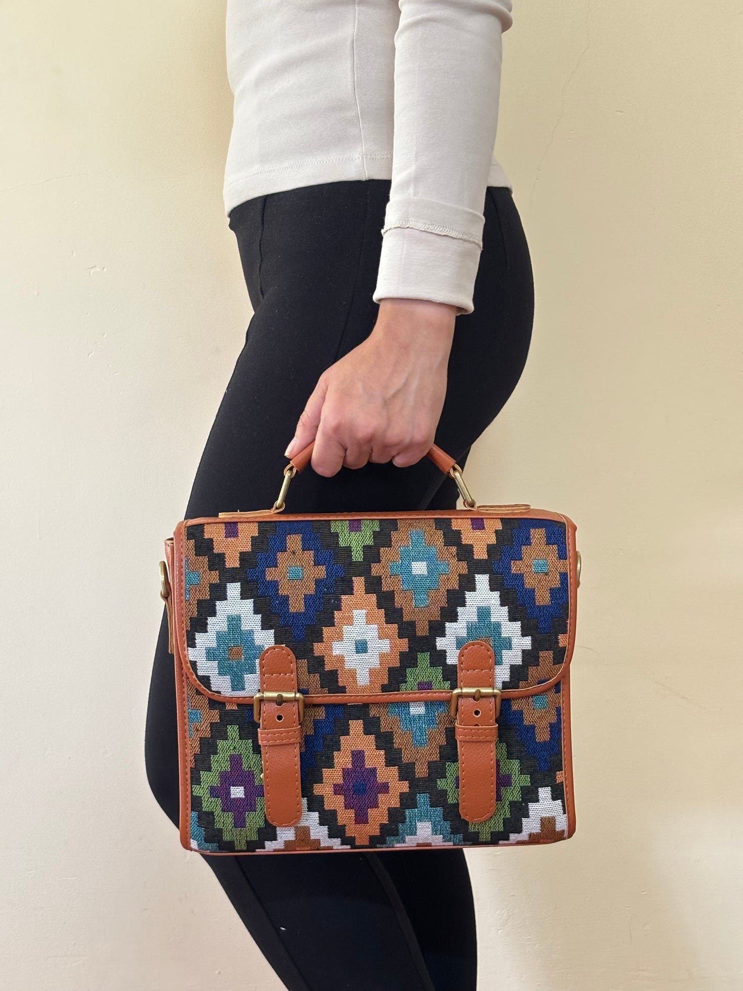 Nomad Mosaic Handcrafted Saddle Bag