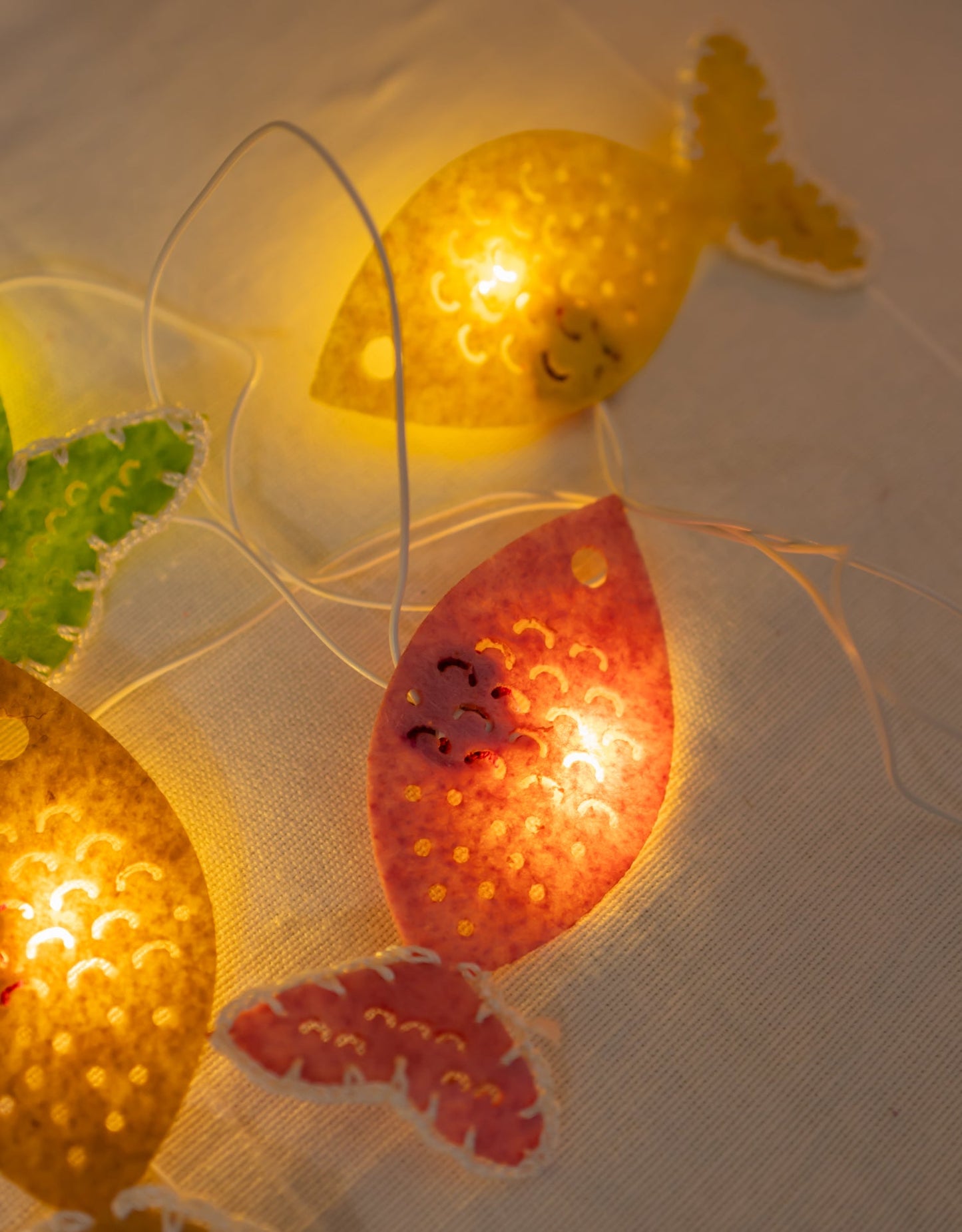 Colorful Fishes - Crocheted String Lights