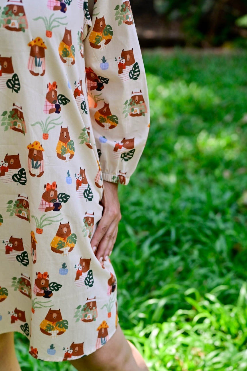 Garden Bears Susegad Shirt Dress