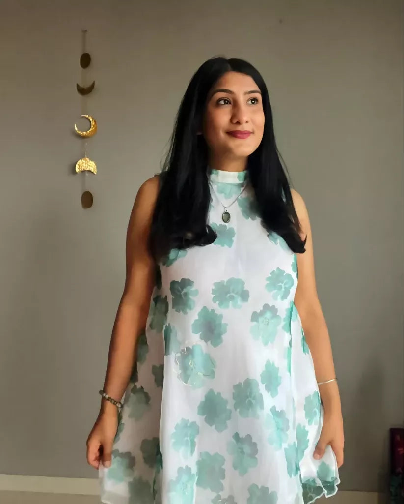 Emily In Paris Green Floral Dress