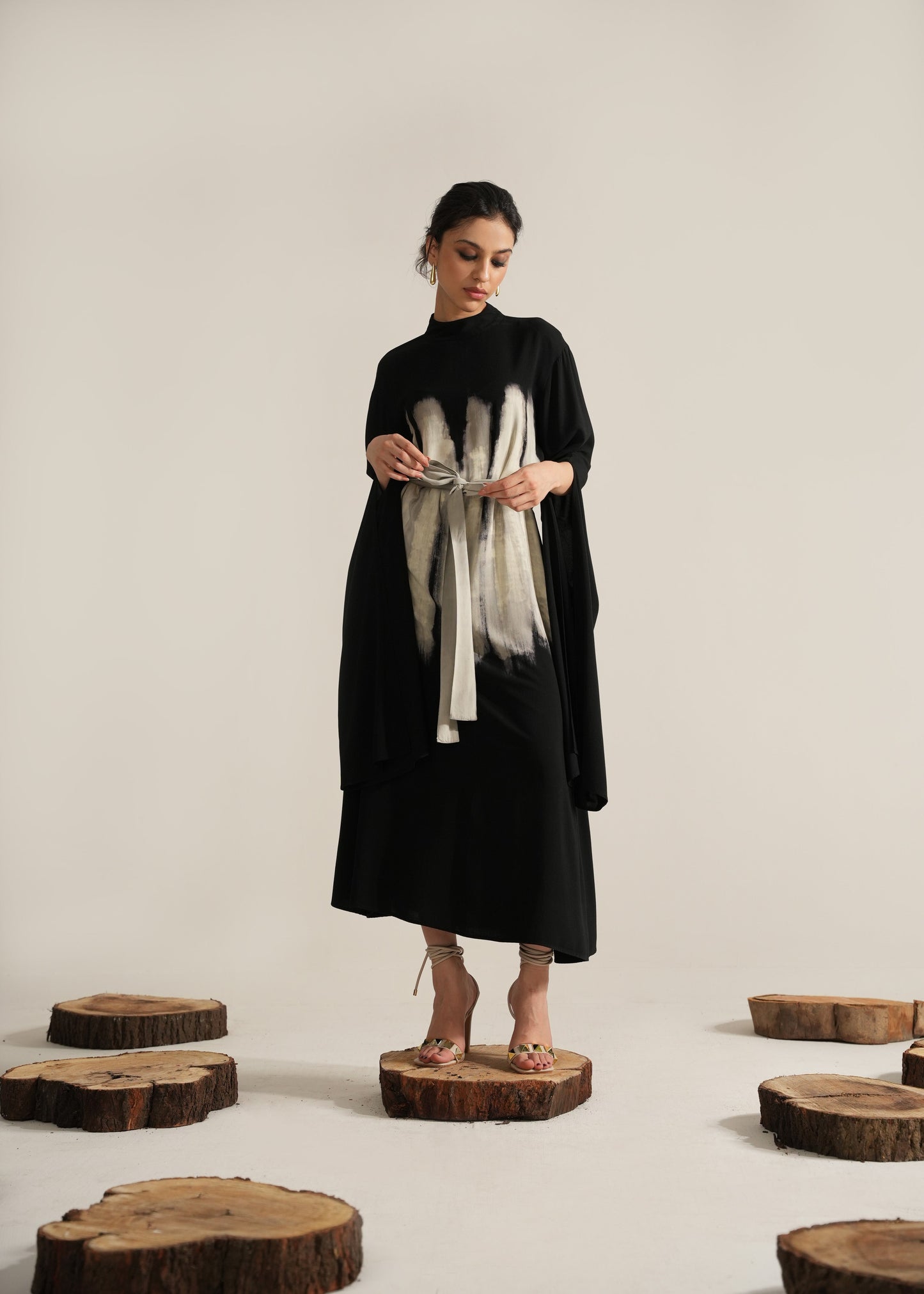 Aura Dress with Extended Sleeves