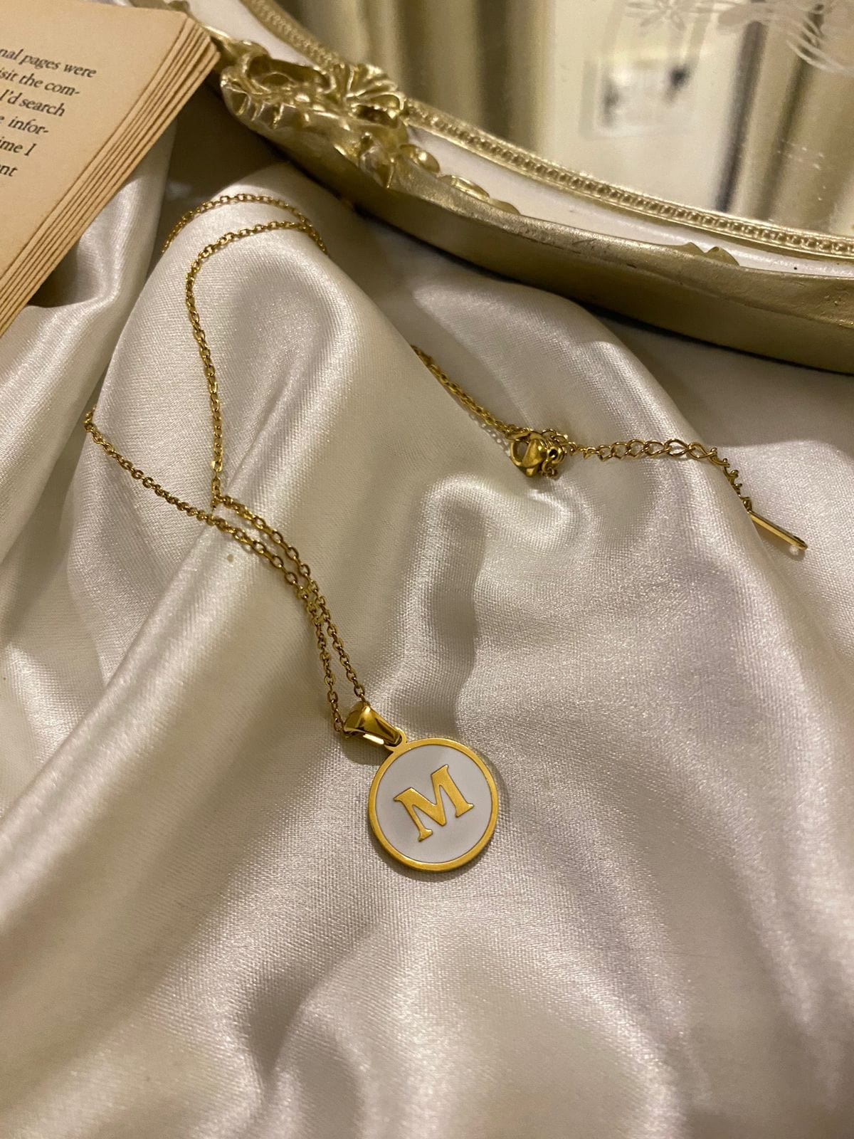 Engrave Delights Curve White Alphabet Pendants (A-Z)