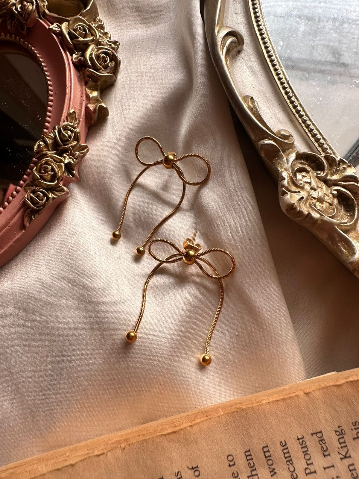 Ribbon Bowtie Earrings