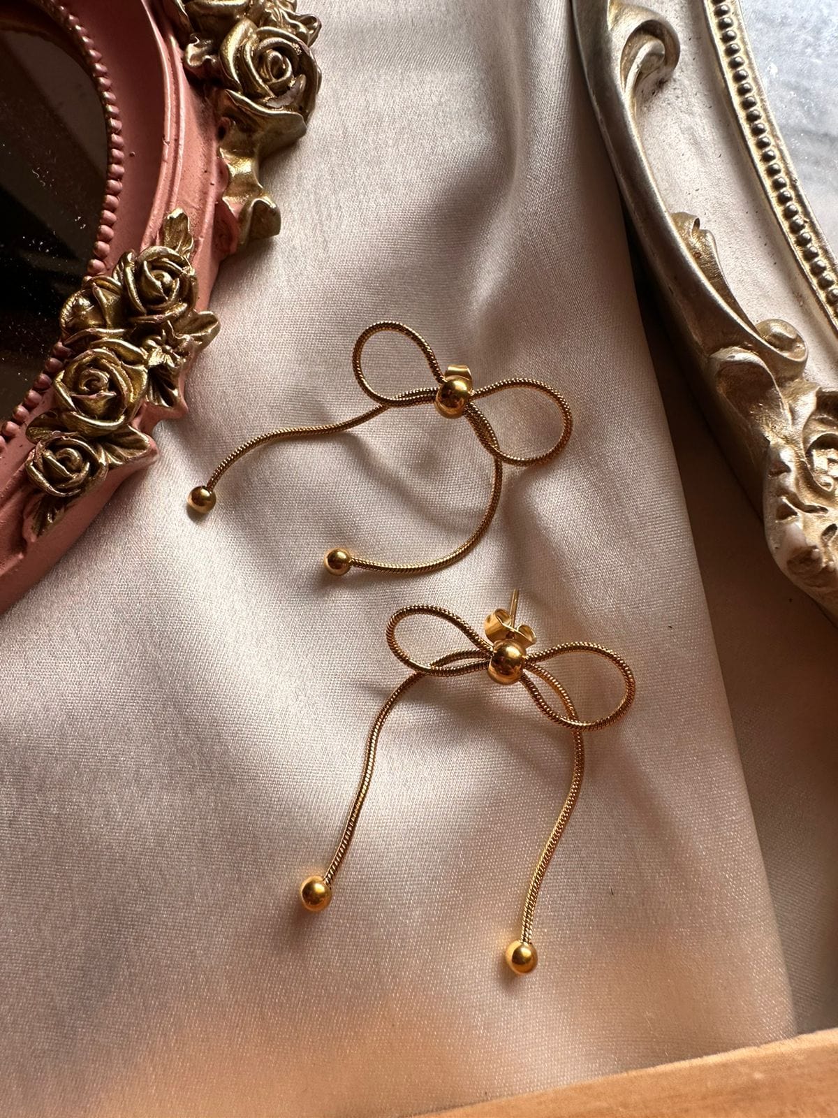 Ribbon Bowtie Earrings