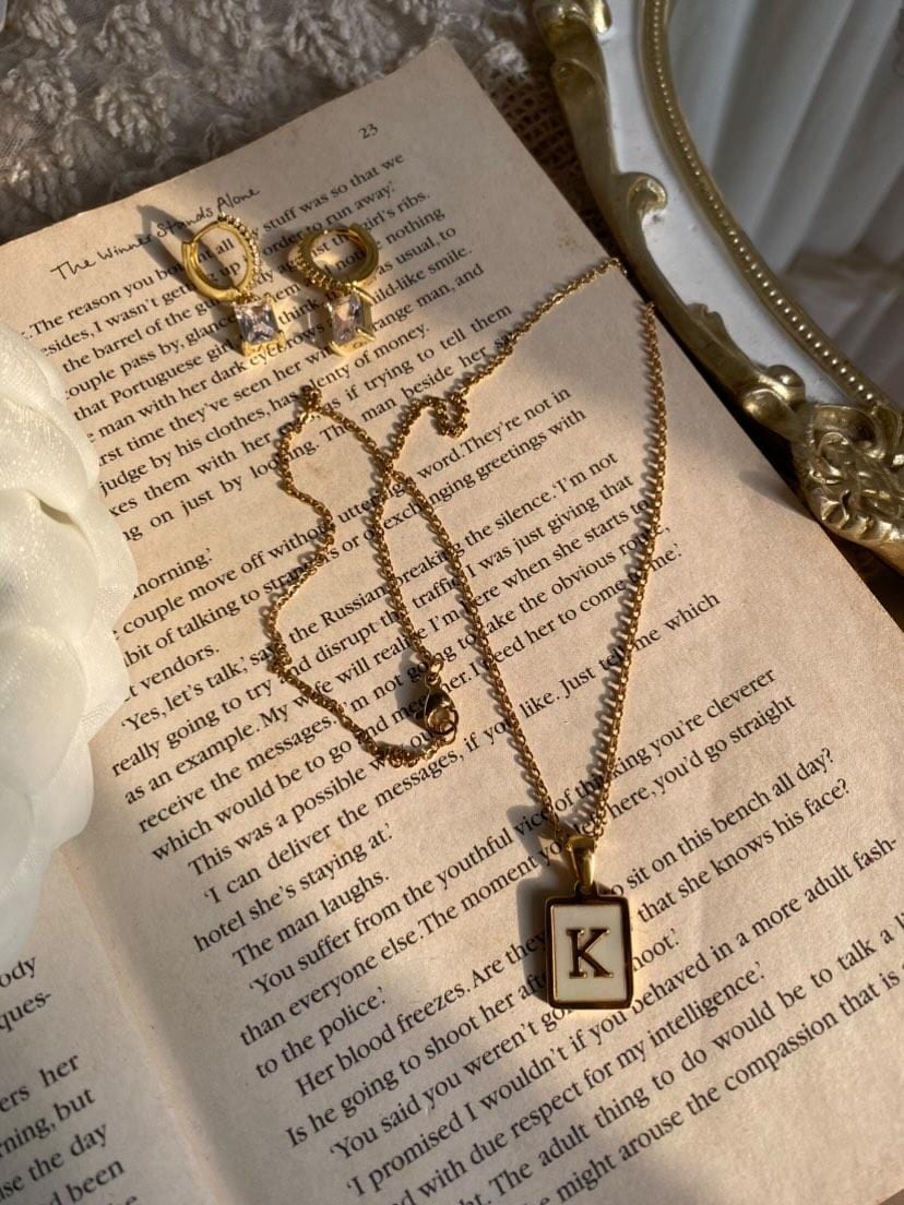 Engraved Delights - K Pendant