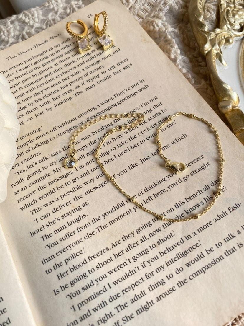 Adorned with Love Pearl Bead Anklets - Set of 2