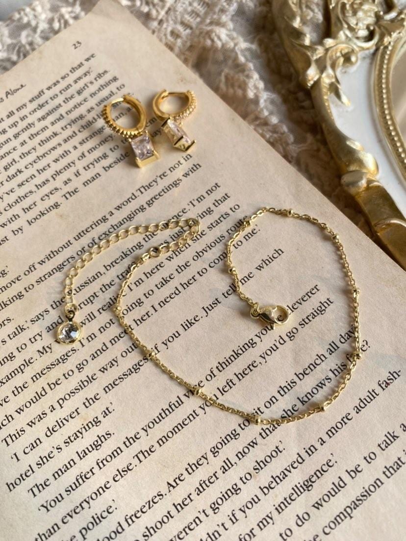 Adorned with Love Pearl Bead Anklets - Set of 2