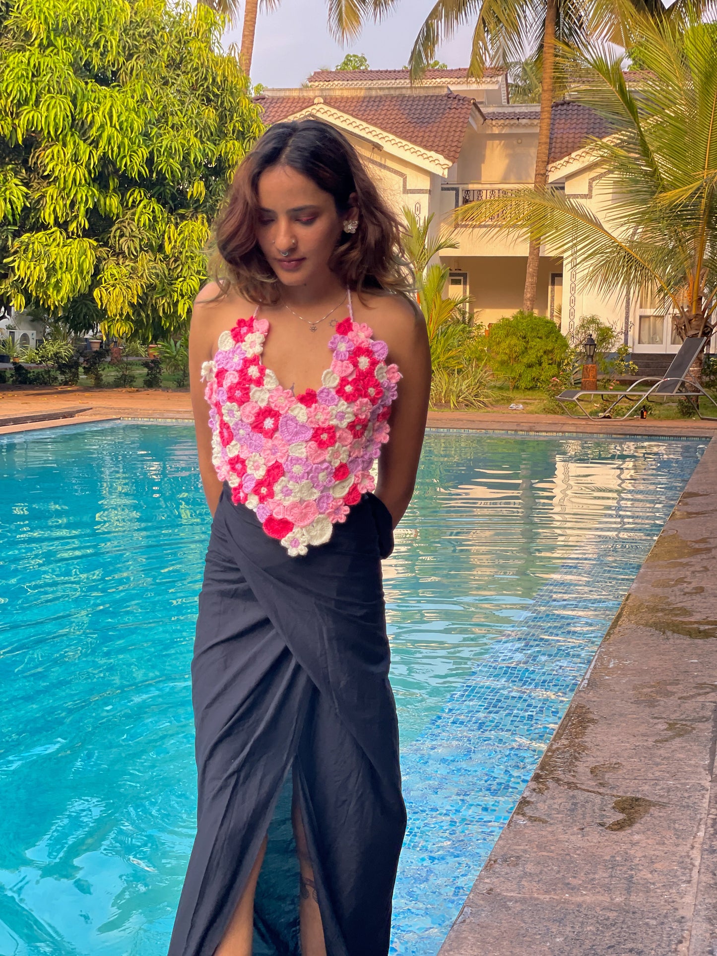 Heartfull Floral Crochet Top