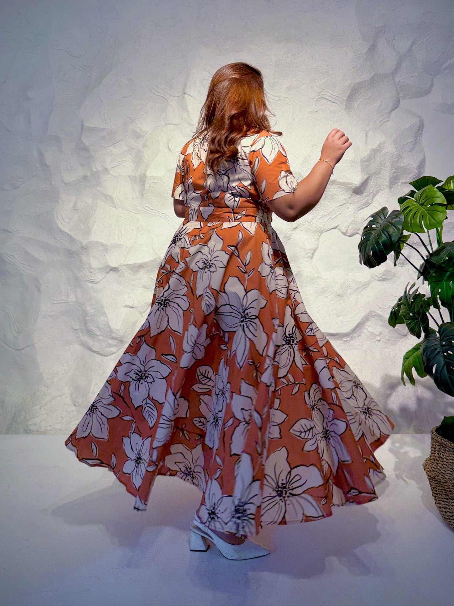 Bella Floral Cotton Maxi Dress