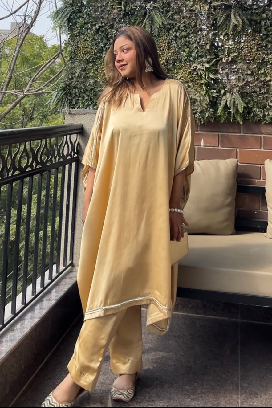 Armani Silk Golden Suit Set