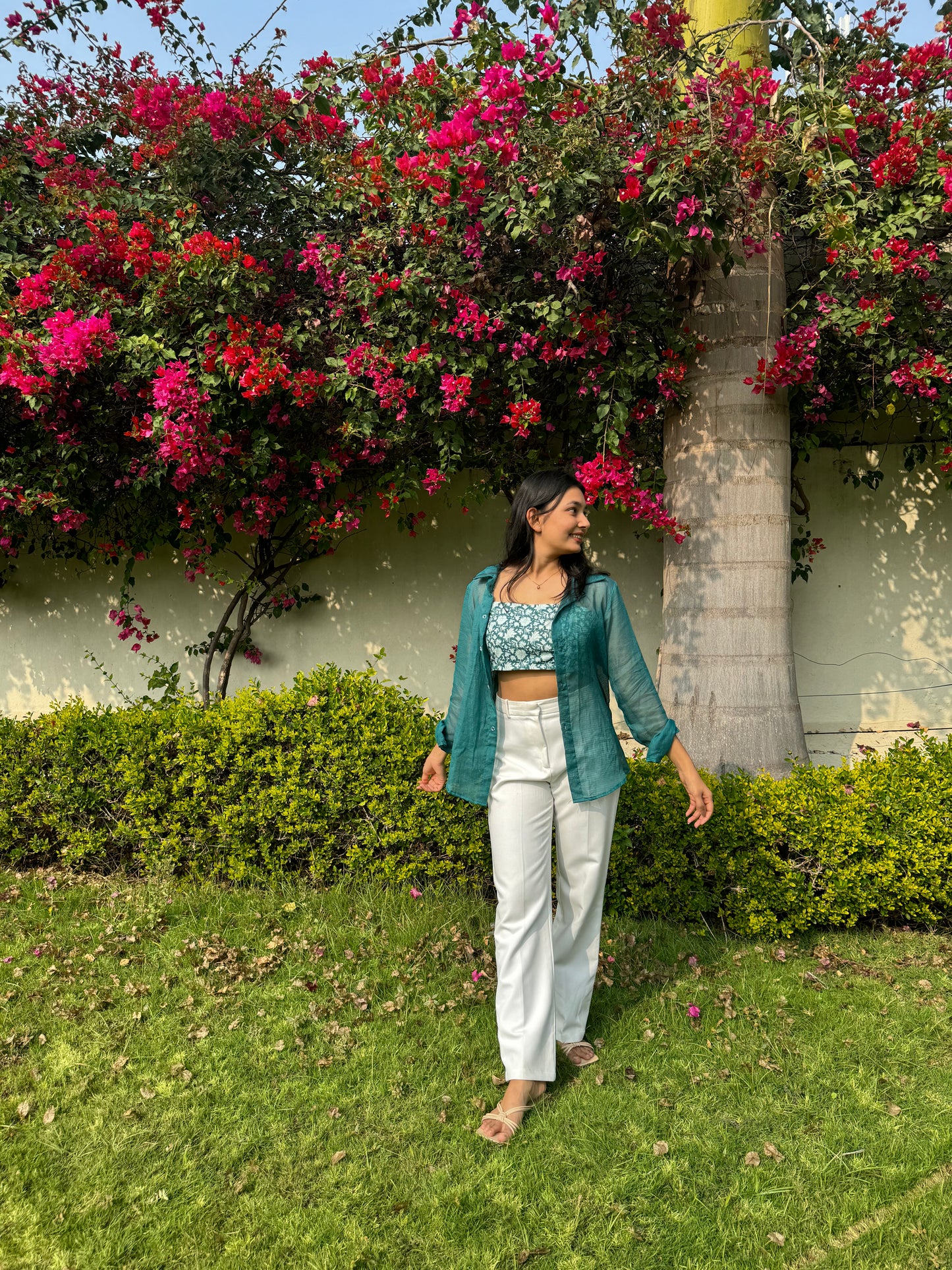 Block Printed Top and Shirt Set