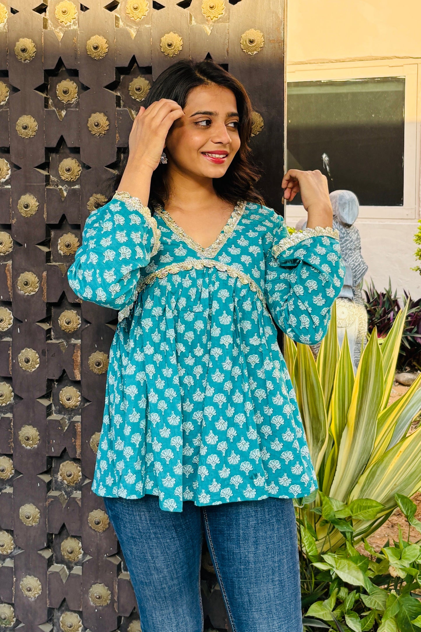 The Noor Paisley Cotton Kurti