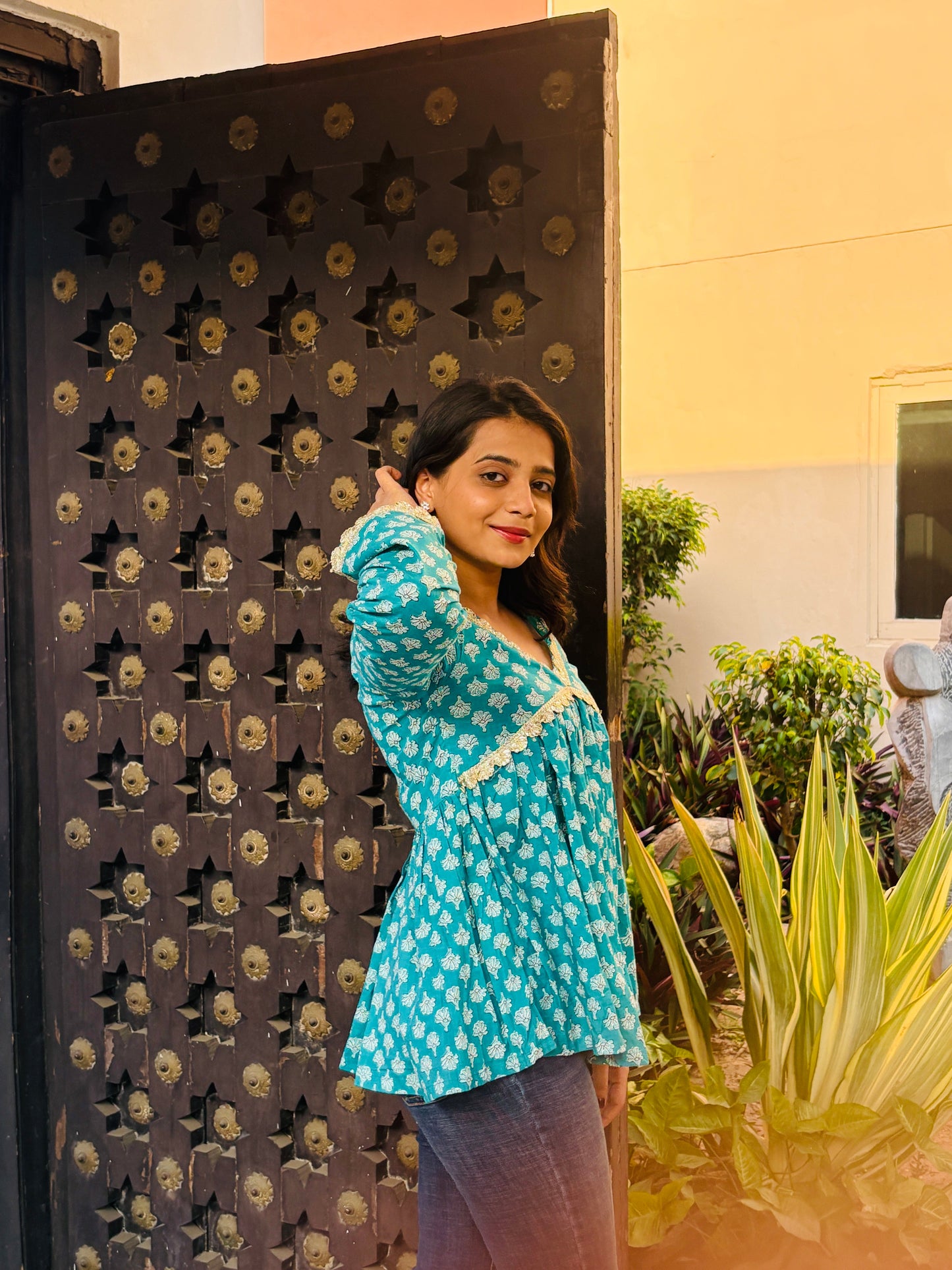 The Noor Paisley Cotton Kurti