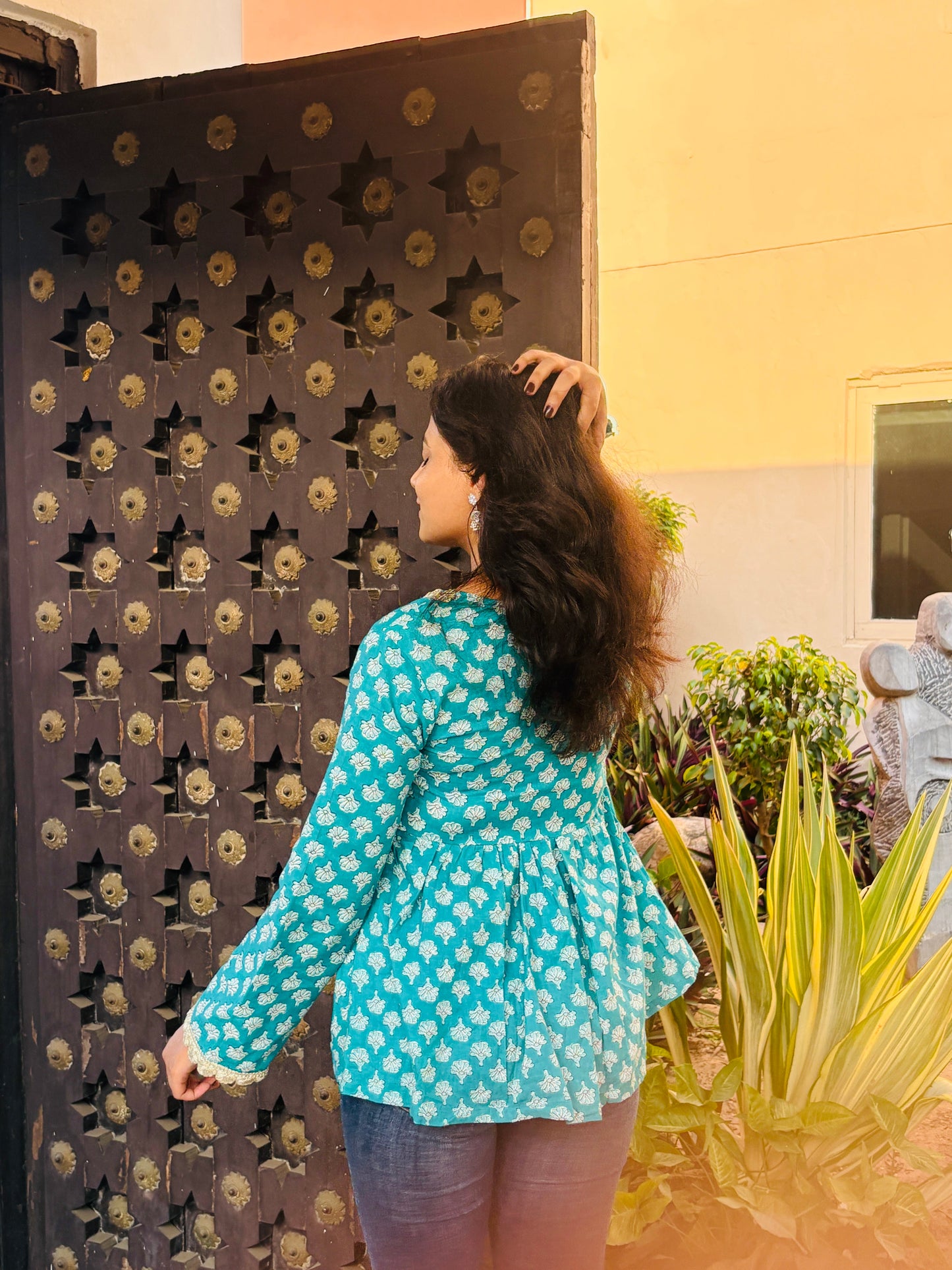 The Noor Paisley Cotton Kurti