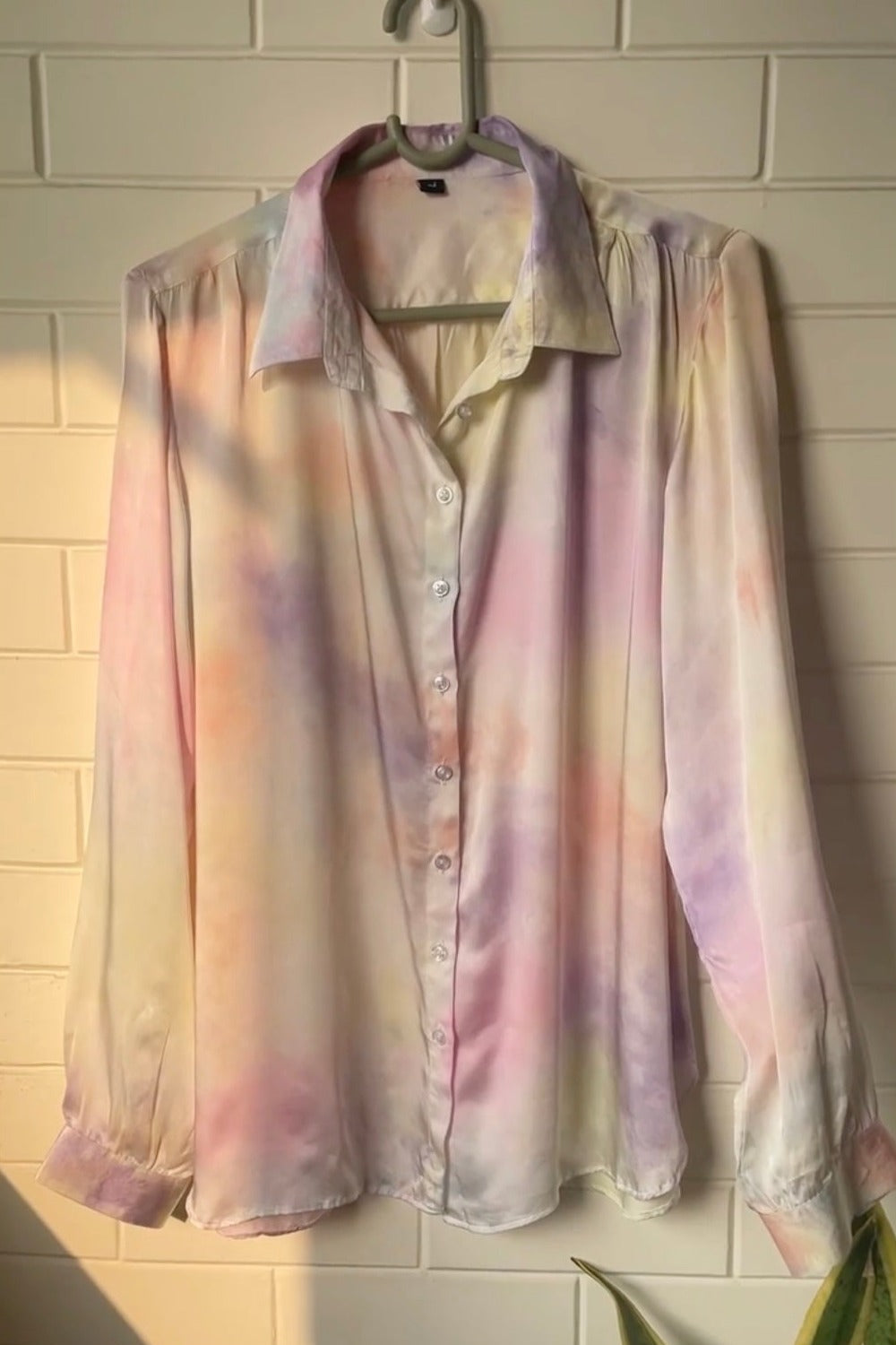 Prism Tie Dye Satin Shirt