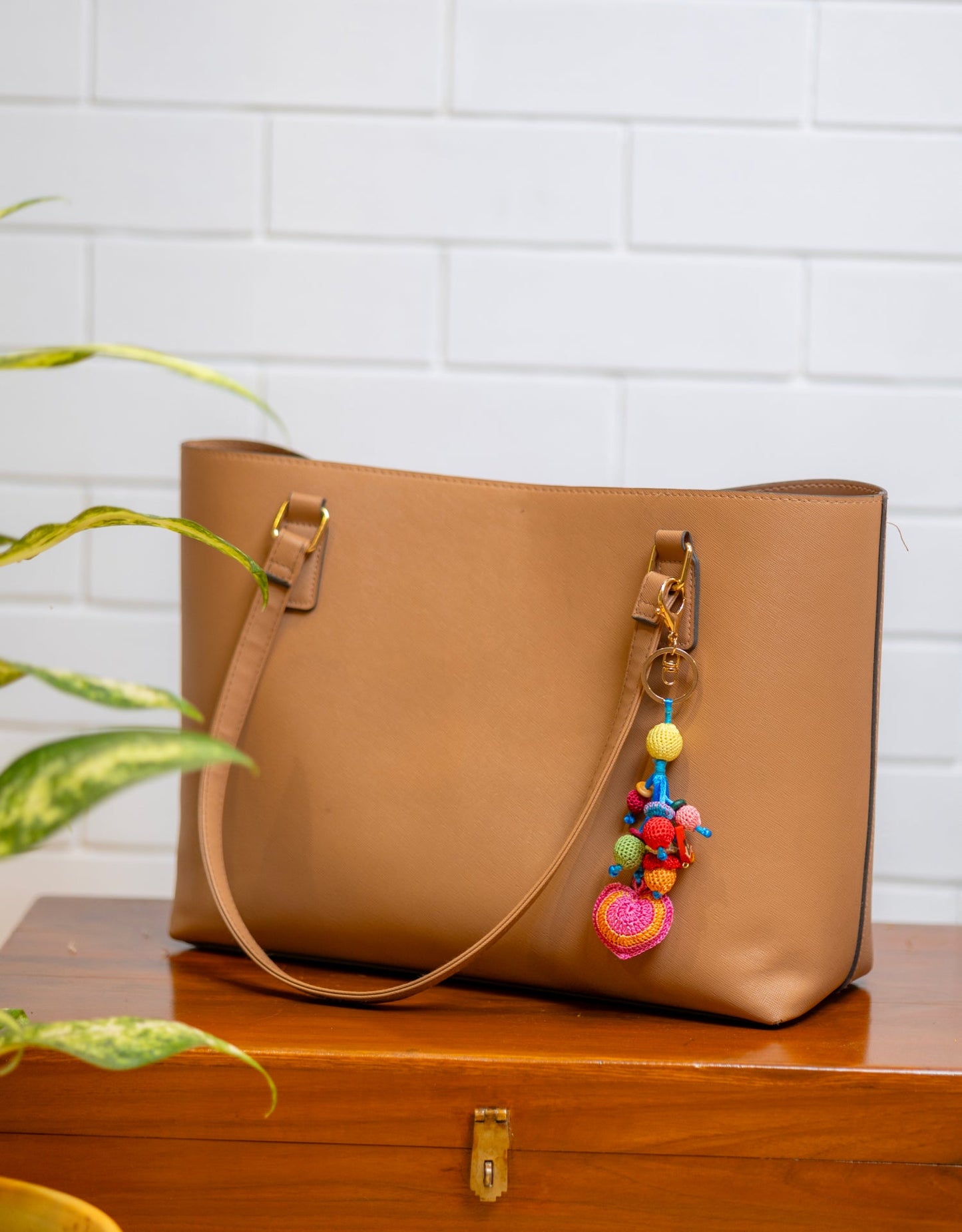 Boho Bag - Handcrafted Heart Charm