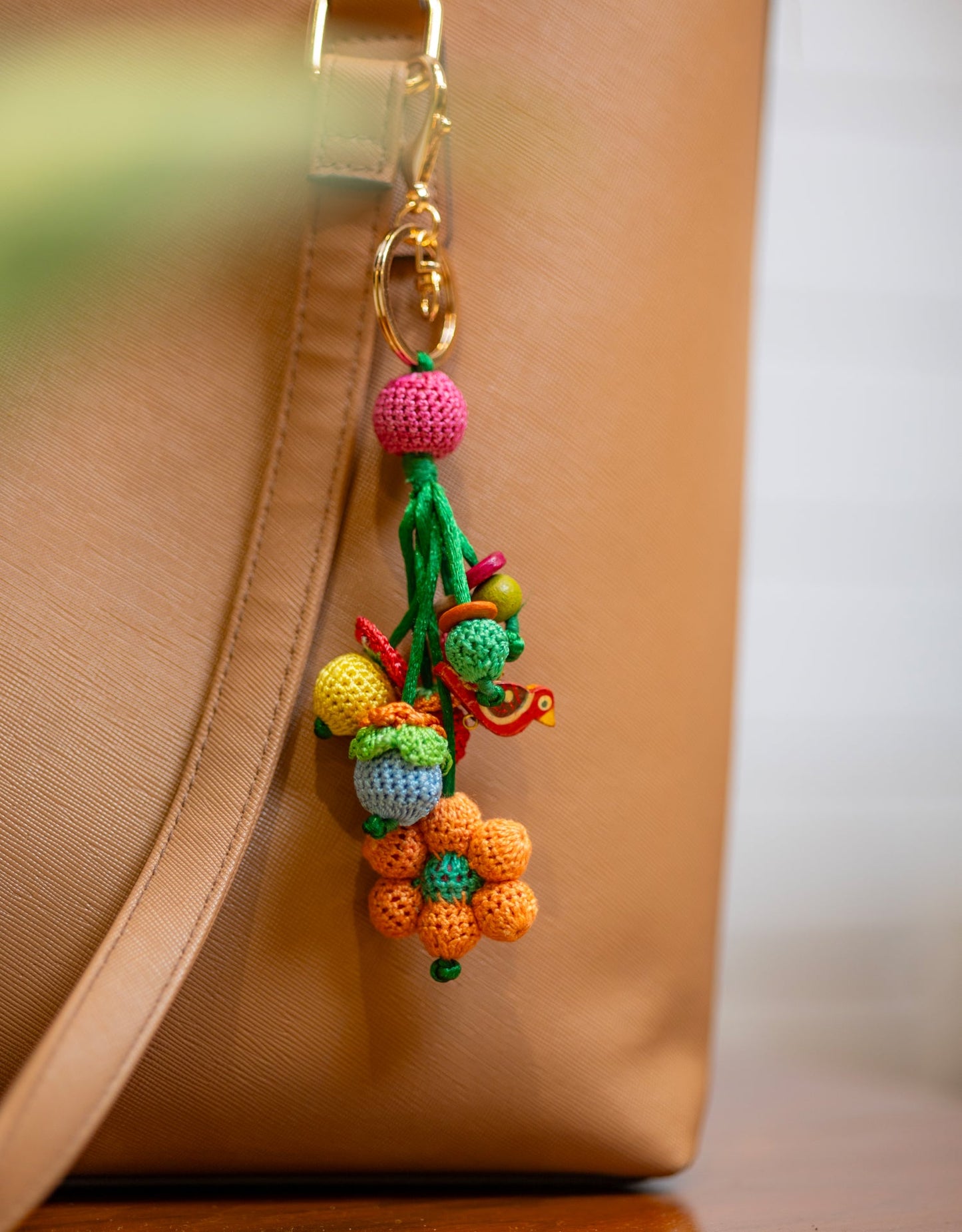Boho Bag - Handcrafted Flower Charm