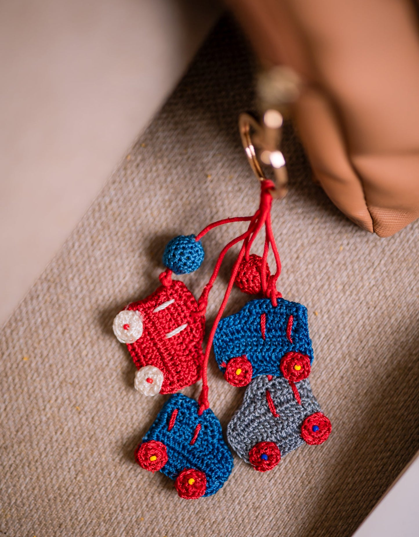 Boho Bag Charm - Handcrafted Motorcar
