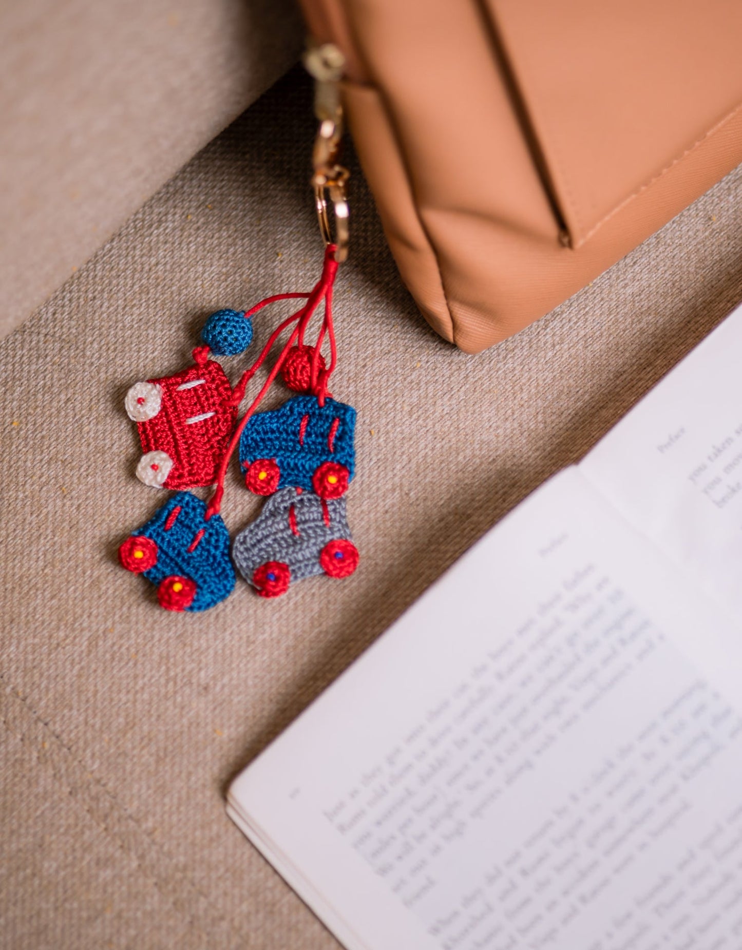 Boho Bag Charm - Handcrafted Motorcar