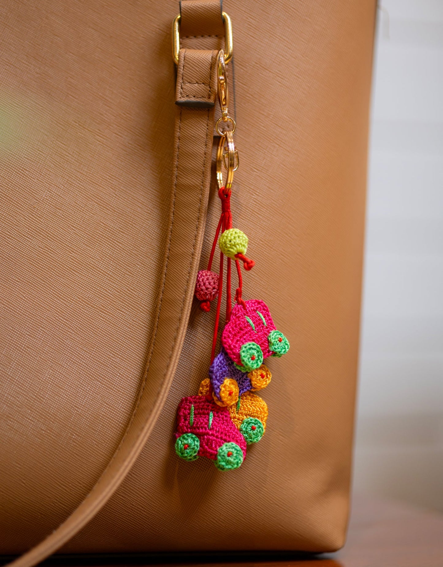 Boho Bag Charm - Handcrafted Motorcar