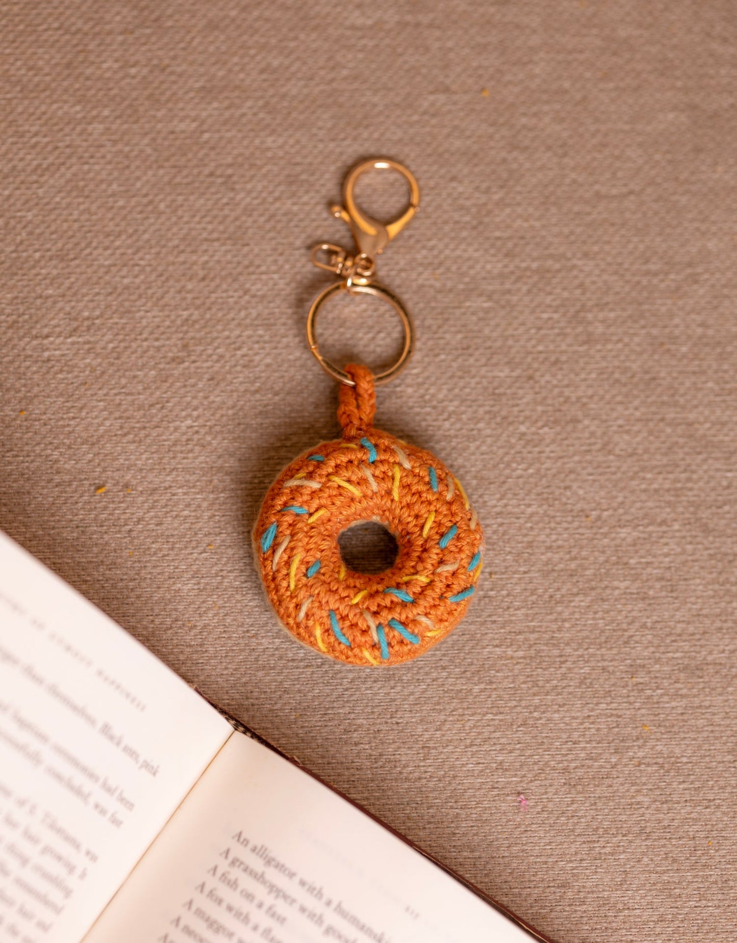 Boho Bag Charm - Doughnut
