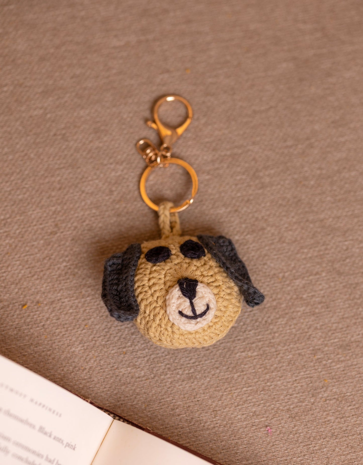 Boho Bag Charm - Mast Akela Puppy